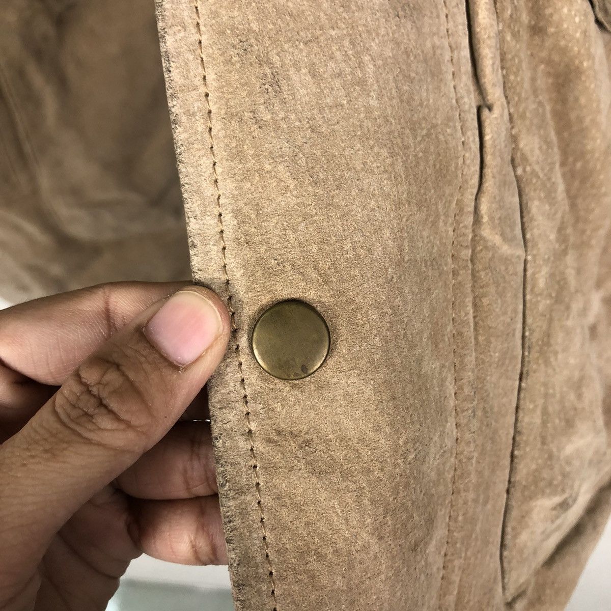 Japanese Brand 🔥Vintage Leather Jacket Biker Fiona Macphail Cargo Pockets Size US L / EU 52-54 / 3 - 16 Thumbnail