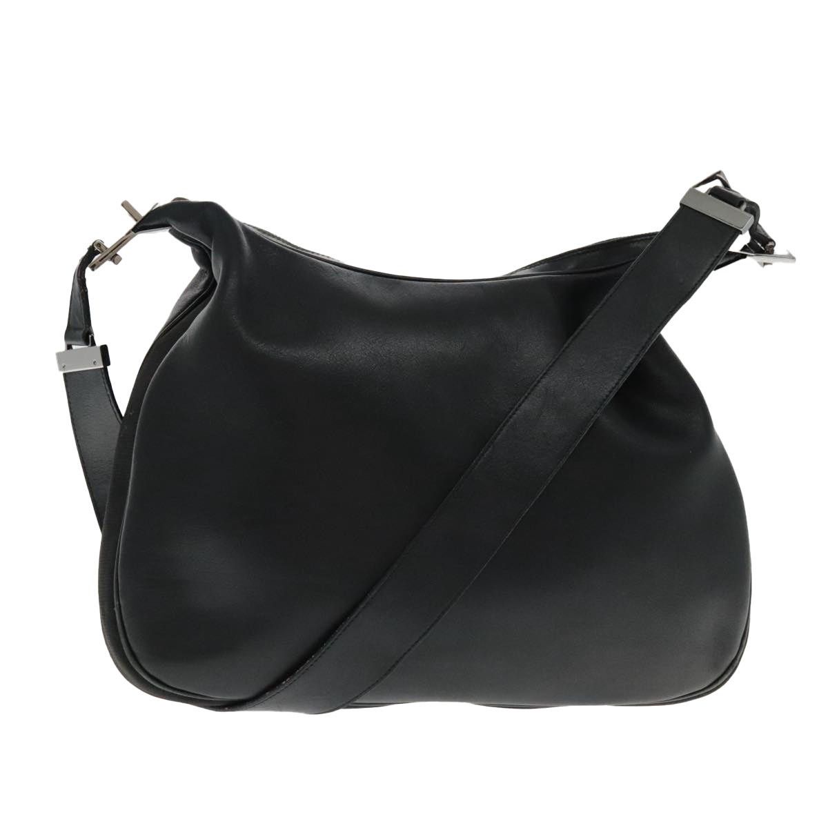 Gucci Shoulder Bag Leather Black Silver 001 3341 001 3341, Women's