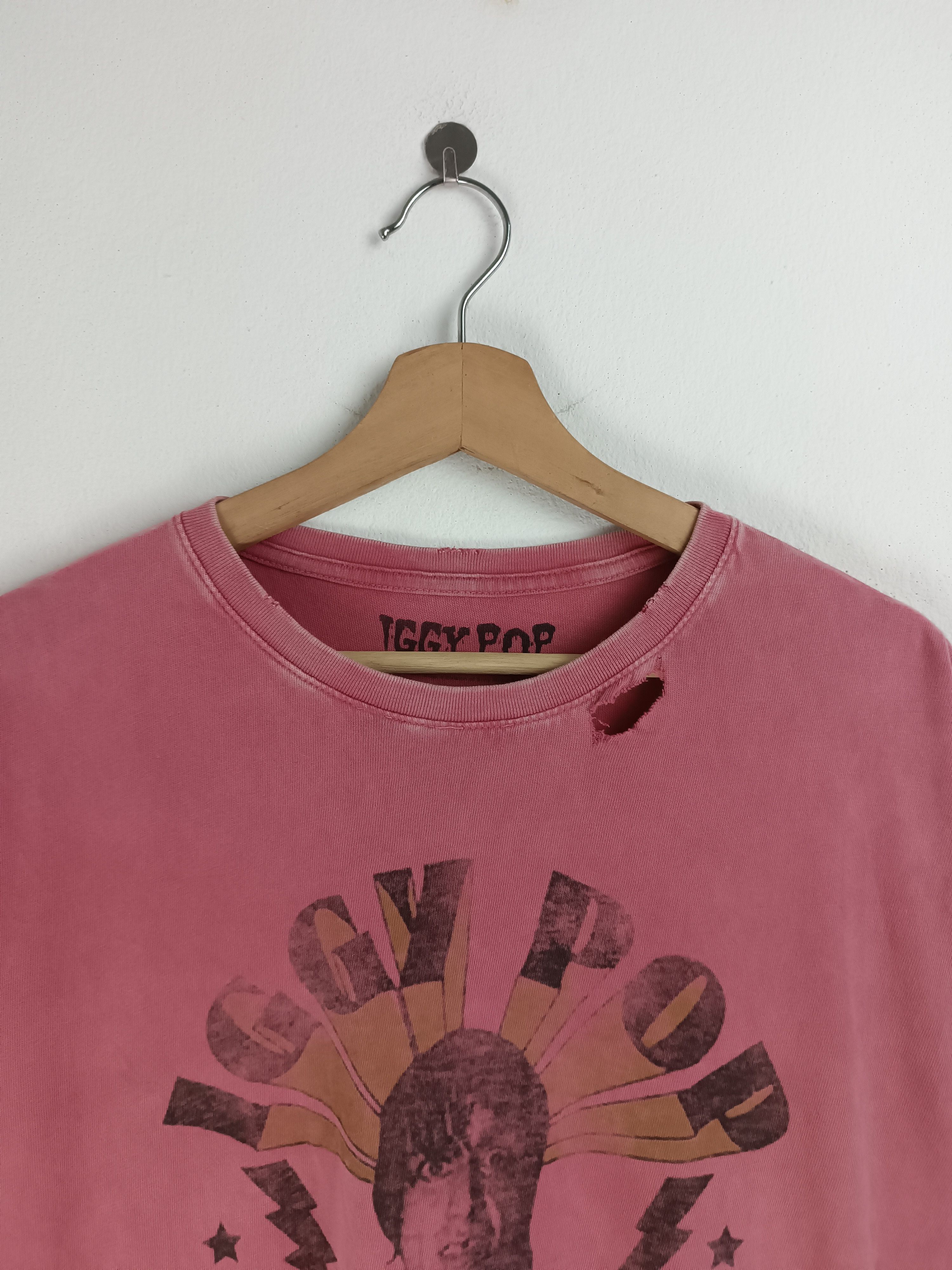 Band Tees THRASHED FADED VINTAGE IGGY POP I WANNA BE YOUR DOG TEE Size US L / EU 52-54 / 3 - 7 Thumbnail