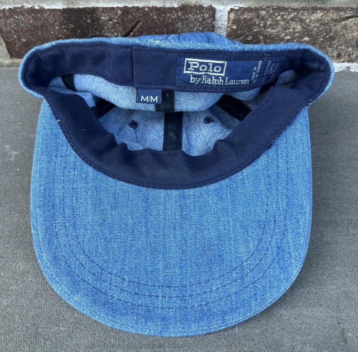 Polo Ralph Lauren Vintage Polo Ralph Lauren Pony Denim / Red Fitted Hat Size M Size ONE SIZE - 2 Thumbnail