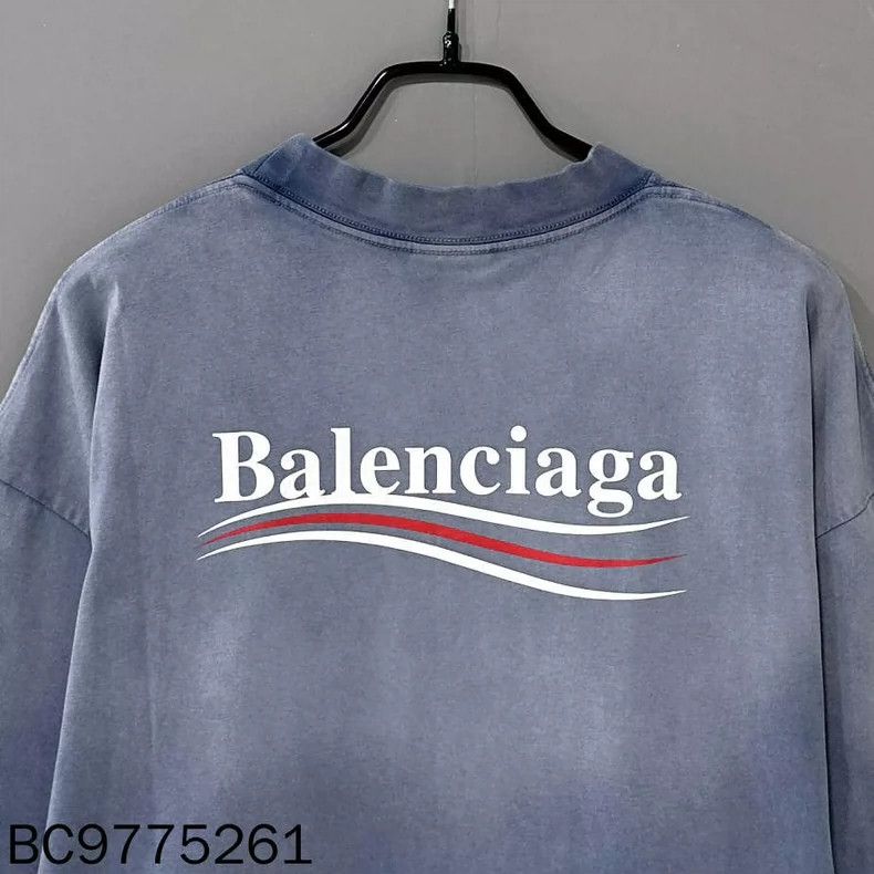 Other Balenciaga Blue Gradient Coke Short Sleeve Size US XXL / EU 58 / 5 - 4 Thumbnail