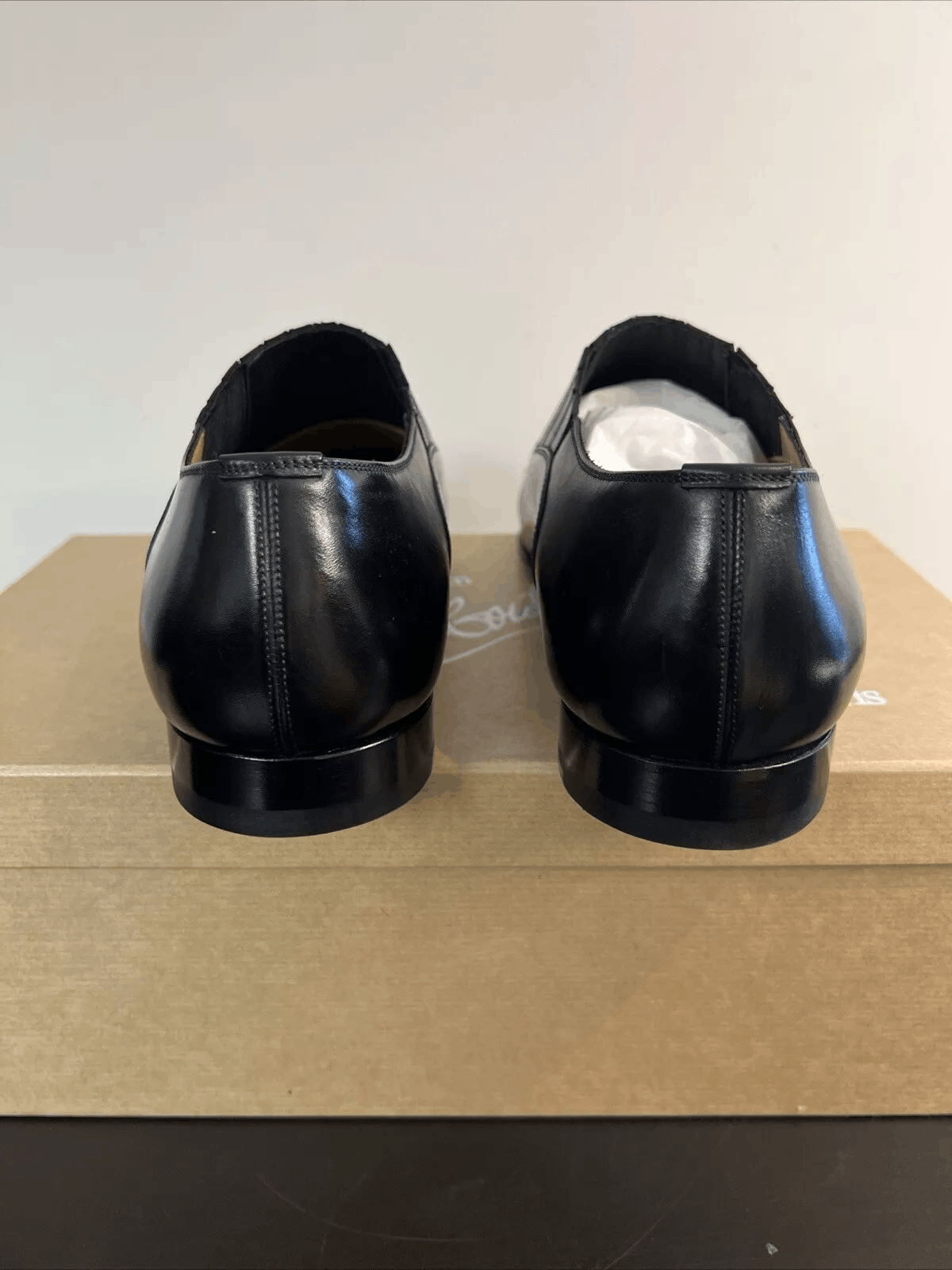 Christian Louboutin Christian Louboutin Greggo Black Leather Slip On EU 41 Size US 8 / EU 41 - 4 Thumbnail