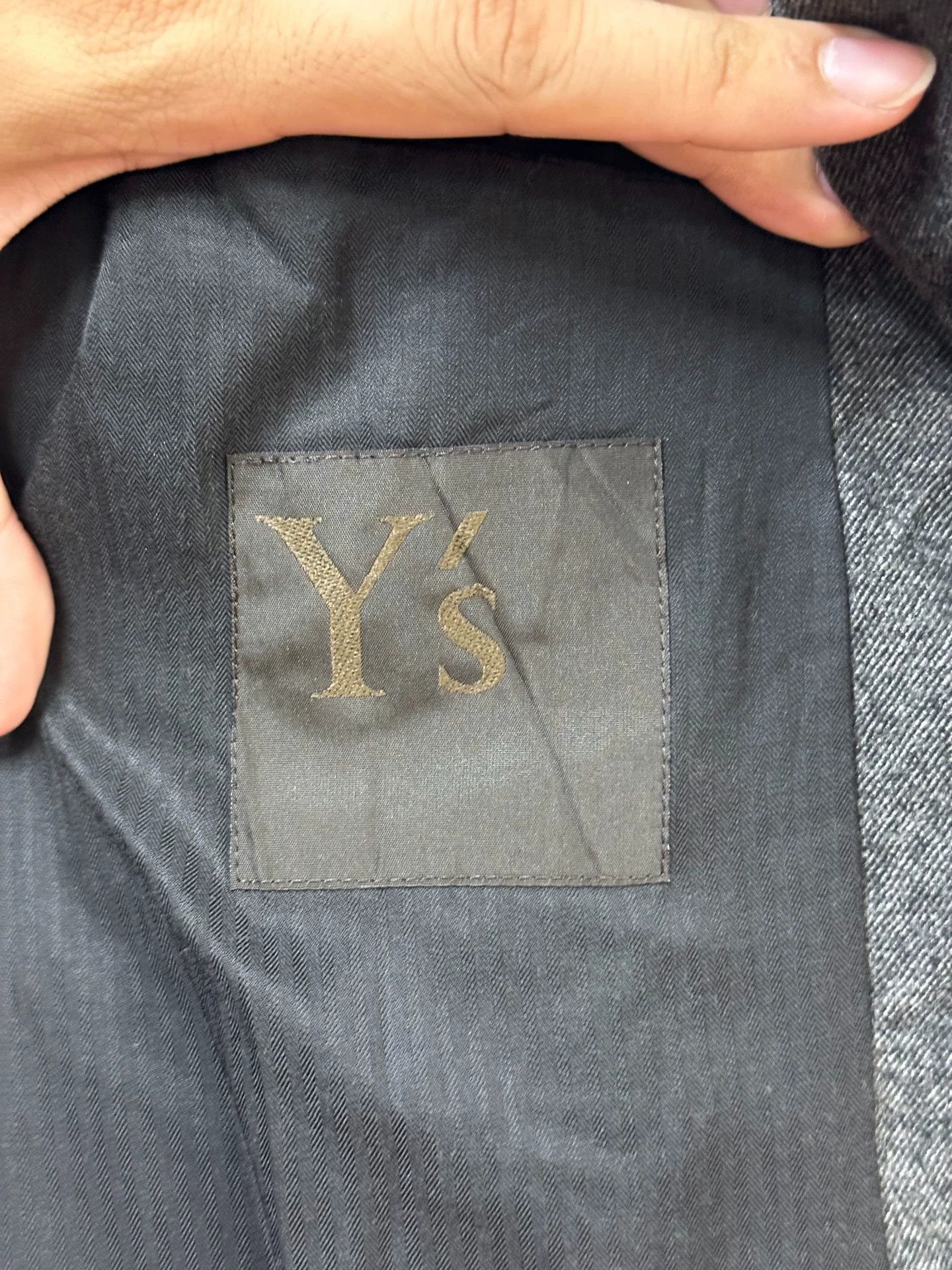 Yohji Yamamoto Yohji Yamamoto Y's Men's Pleated Wool Silk Trim Blazer Size US L / EU 52-54 / 3 - 9 Thumbnail