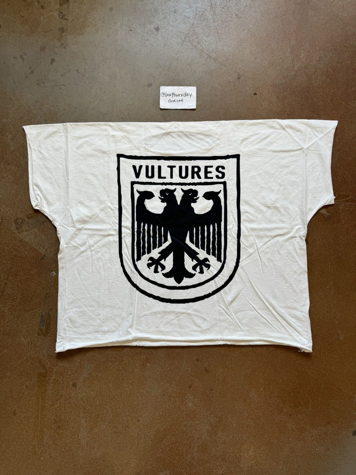 Kanye West × Yeezy Season YZY Vultures Box Tee White Size 2