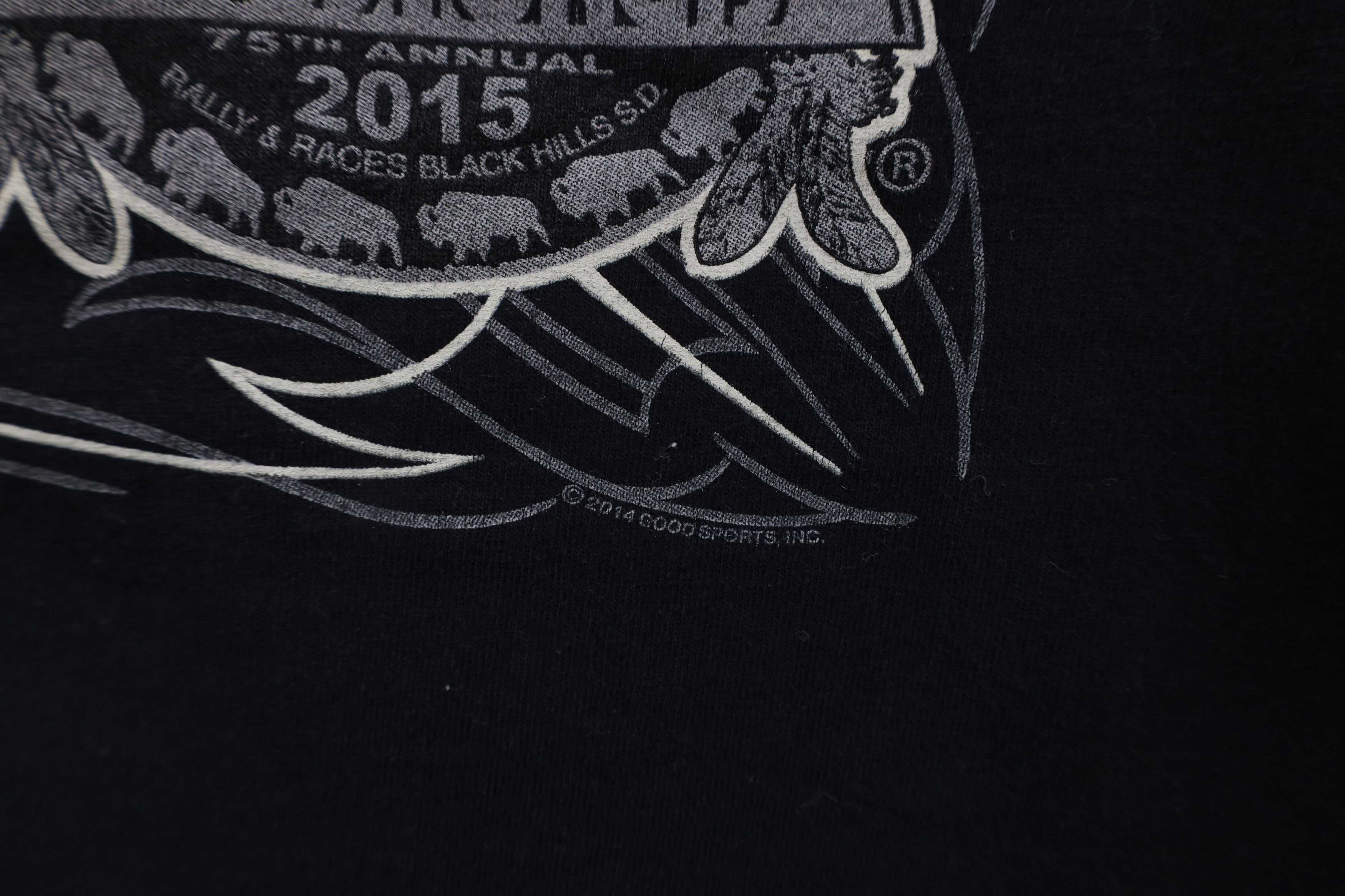 Vintage Vintage Y2K Streetwear Black Hills Rally T-Shirt Black Size US XXL / EU 58 / 5 - 9 Thumbnail