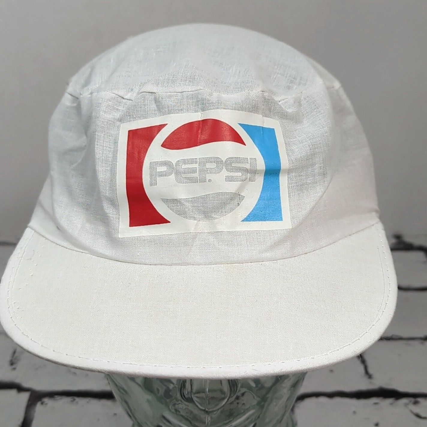 Vintage Pepsi Cola White Painters Hat VTG 80’s Grailed