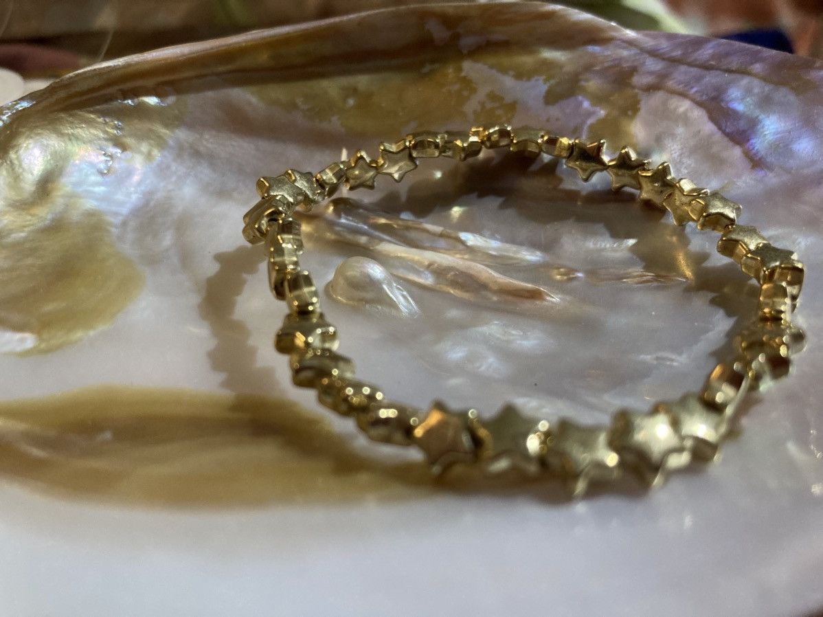 Other Gold coloured star beaded bracelet Size ONE SIZE - 1 Thumbnail
