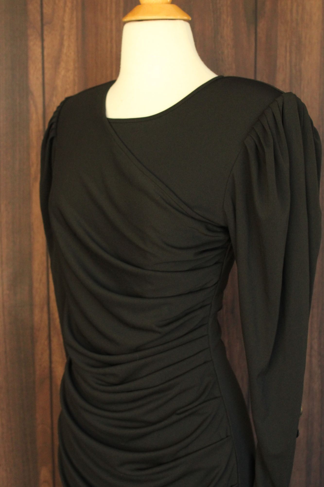 Anine Bing Anine Bing Alaia Dress, New With Tags, Black Ruched Bodycon, Size M / US 6-8 / IT 42-44 - 8 Thumbnail