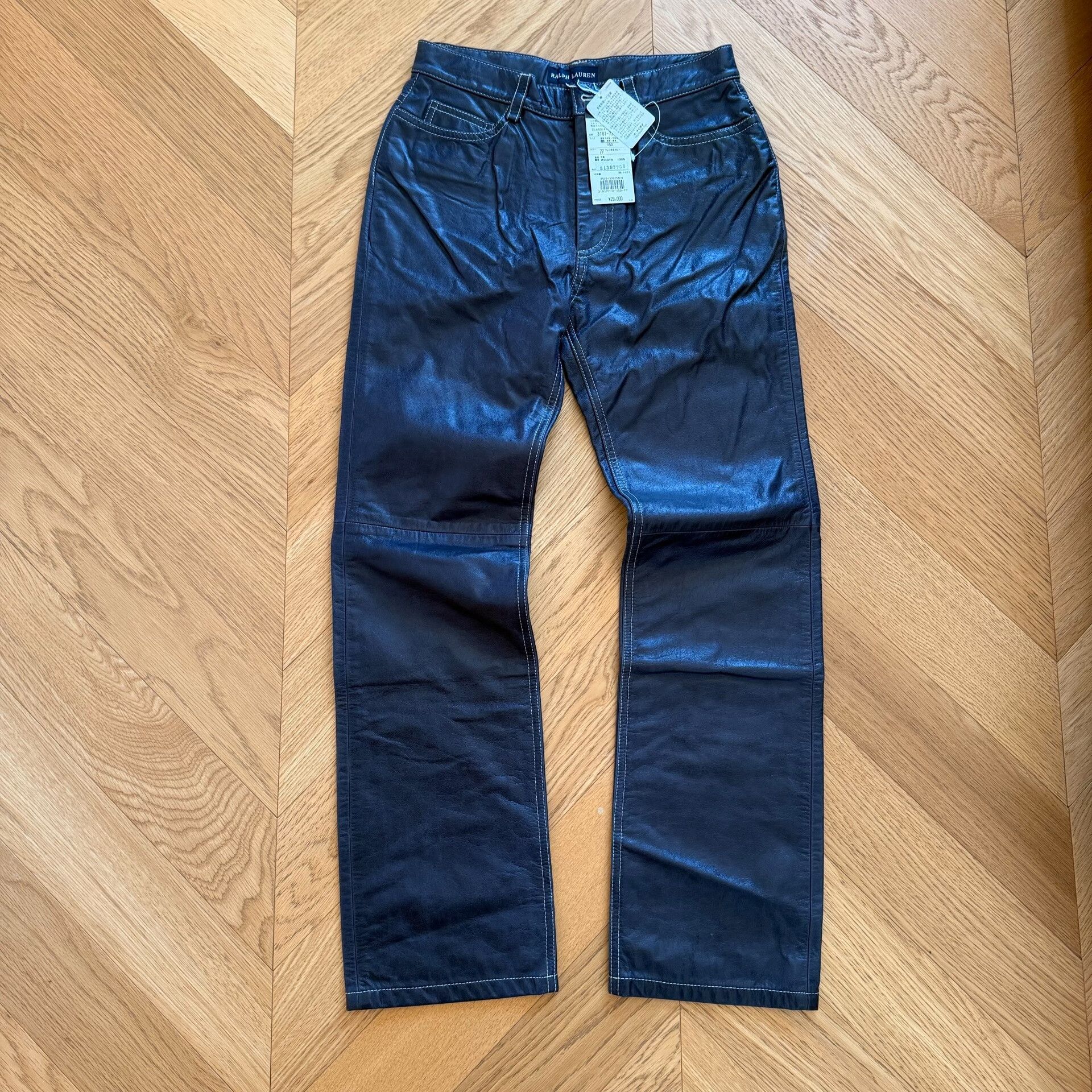 RLX Ralph Lauren Vintage Leather Outdoor Pants for Women Size 24" / US 00 / IT 34 - 1 Thumbnail