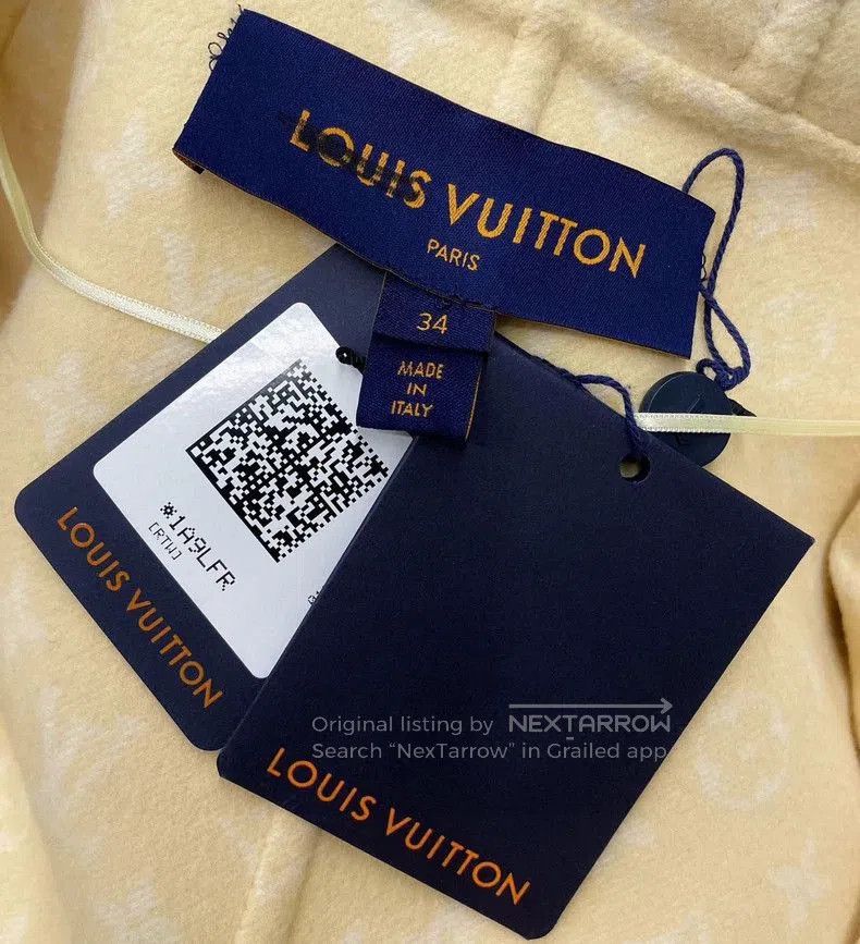 Louis Vuitton Louis Vuitton Yellow Logo Robe Coat. Size US XXS / EU 40 - 4 Thumbnail