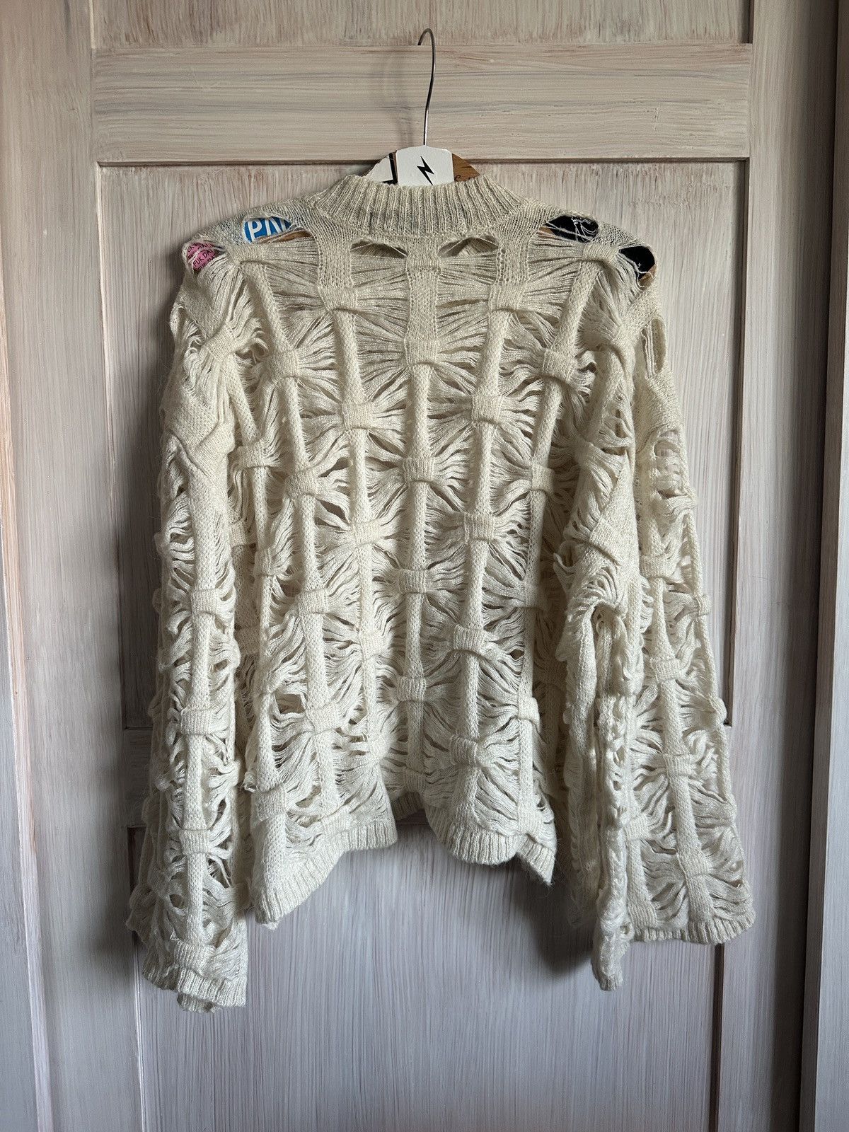 Ground Y × Yohji Yamamoto Ground Y Yohji Yamamoto knit sweater destroyed Size US M / EU 48-50 / 2 - 9 Thumbnail