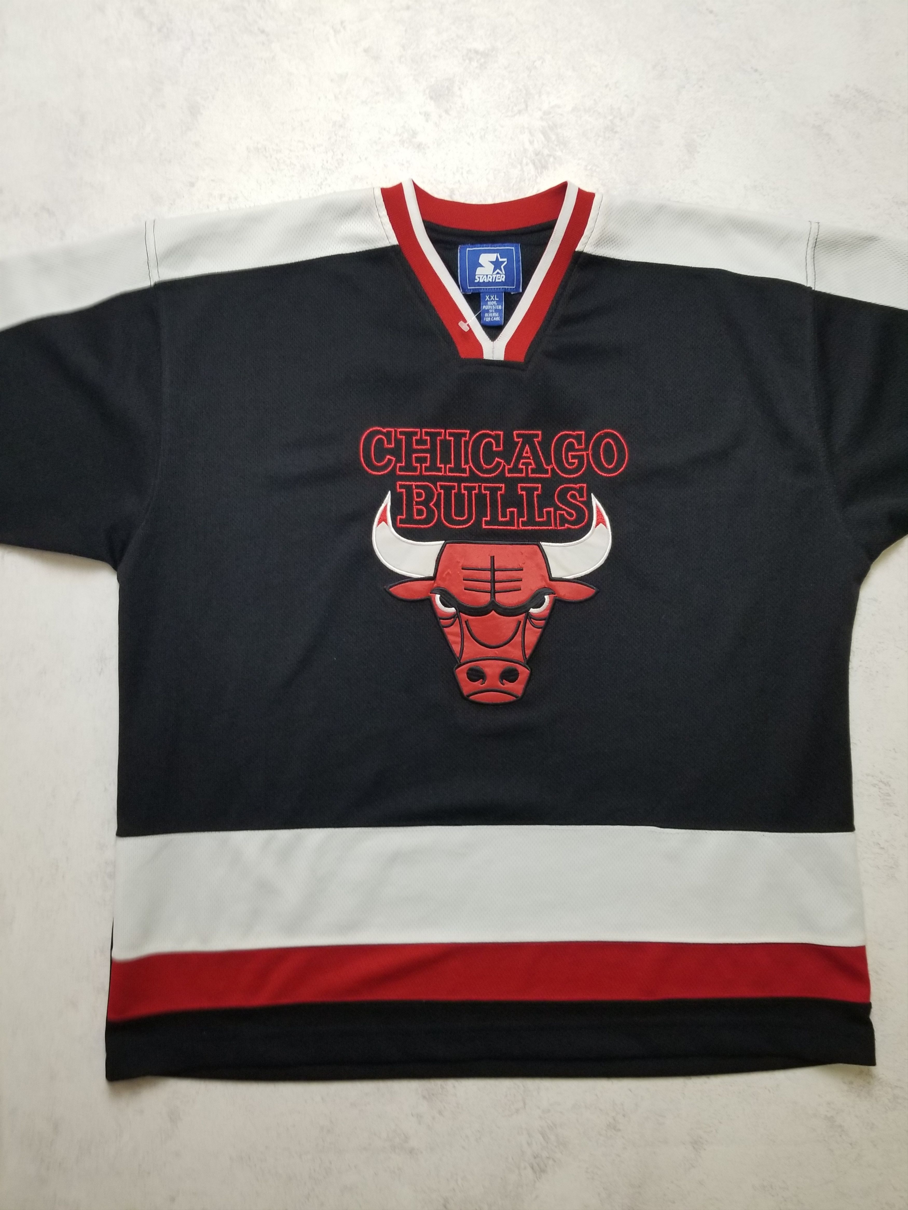 Starter Vintage Starter Chicago Bulls T-Shirt Jersey Shirt Big Logo Size US XXL / EU 58 / 5 - 11 Thumbnail