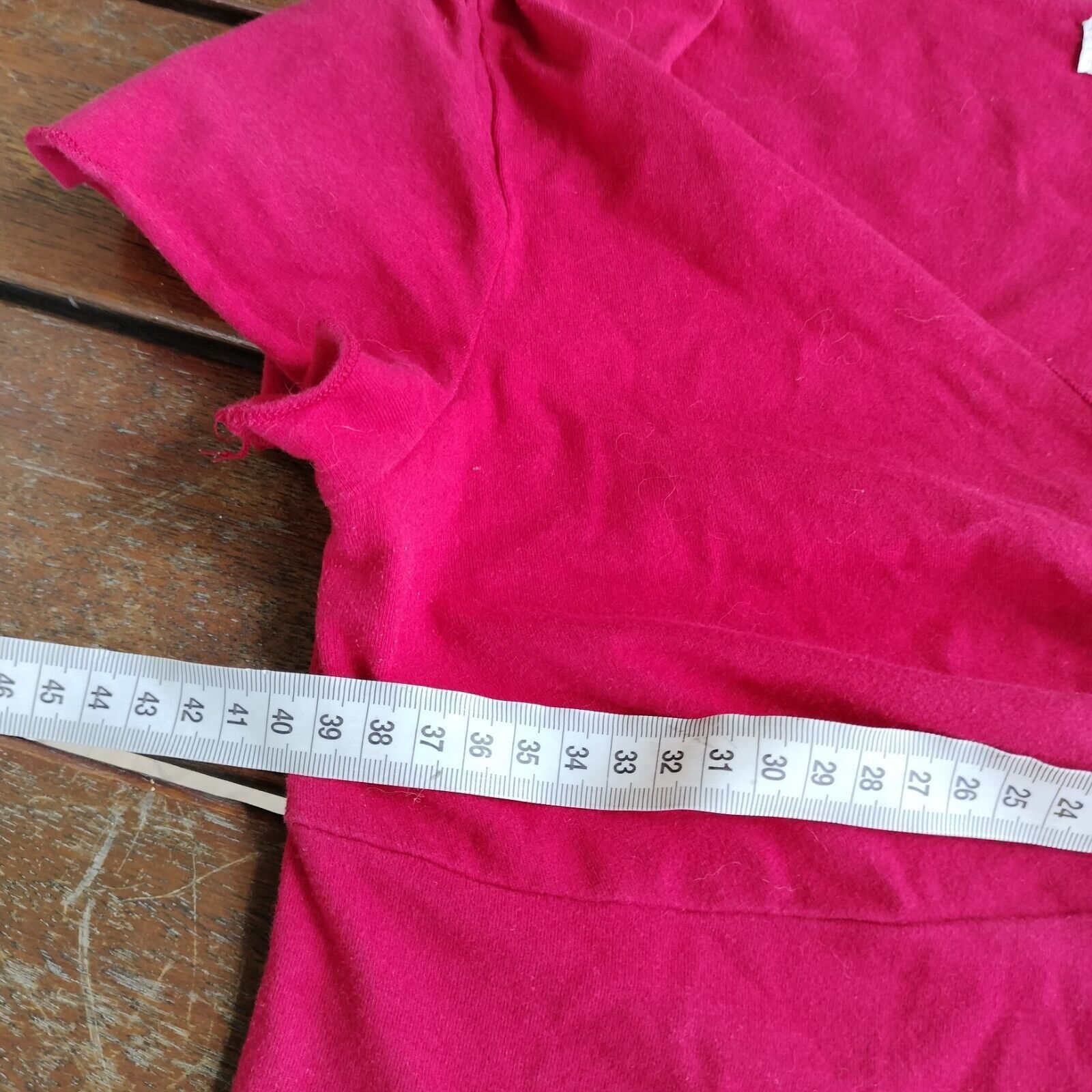 Other Ally Crop Top Short Sleeve Ruched Baby Tee Lettuce Hem Size M / US 6-8 / IT 42-44 - 10 Thumbnail