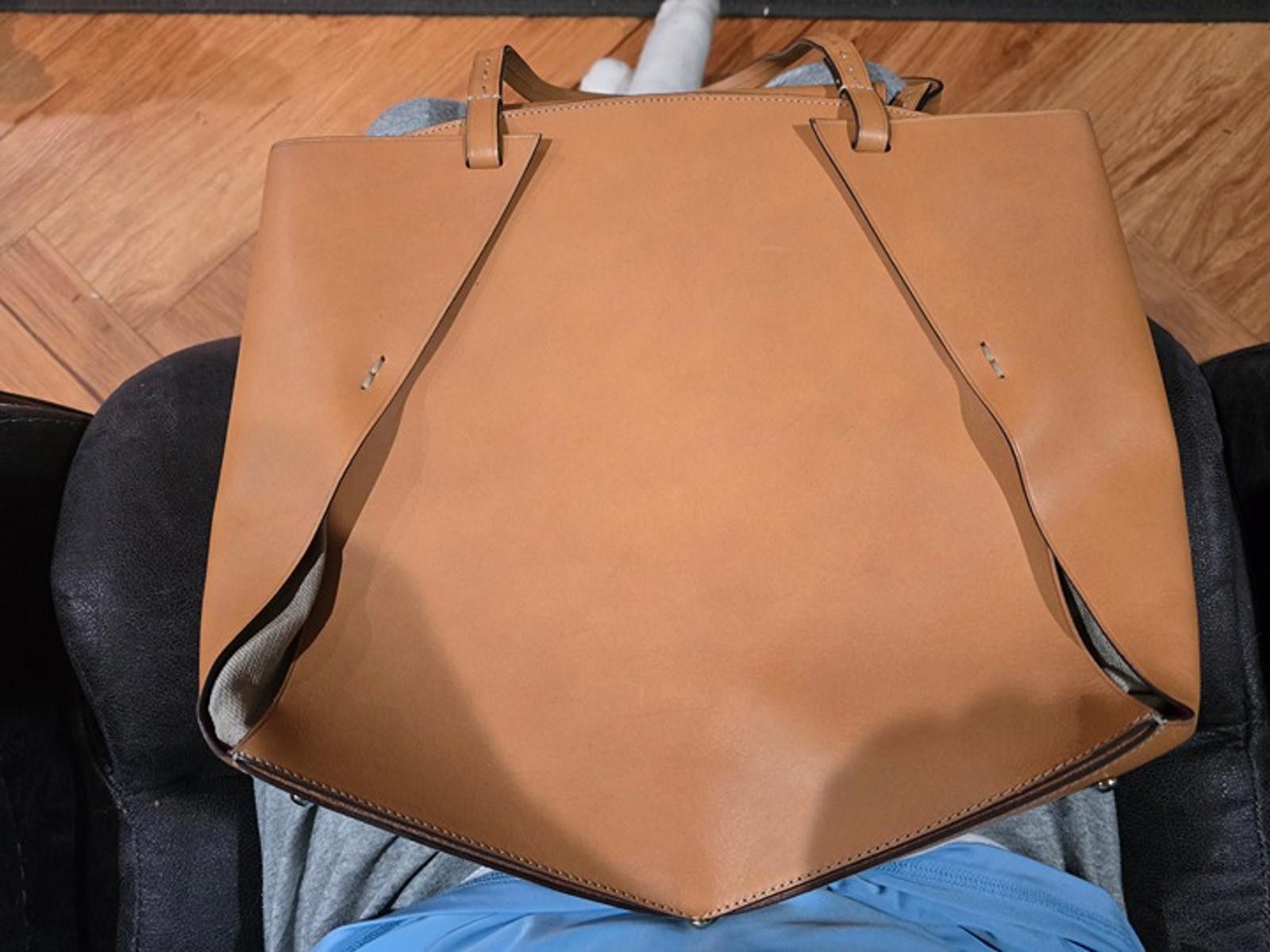 Dooney & Bourke 2017 Dooney & Burke:Alto Winged Shopper:Tan Vachetta Leather Size ONE SIZE - 4 Thumbnail