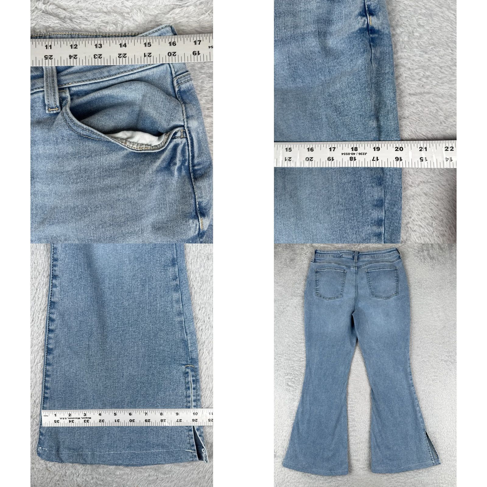 Vintage SO Jeans 32x29 Denim Womens Jeans Flared High Rise Blue Cotton Blend Blue 17 32x29 26X30 Cowboy Southwestern Designer 2000s Mens? Size 38" / US 16 / IT 52 - 9 Thumbnail