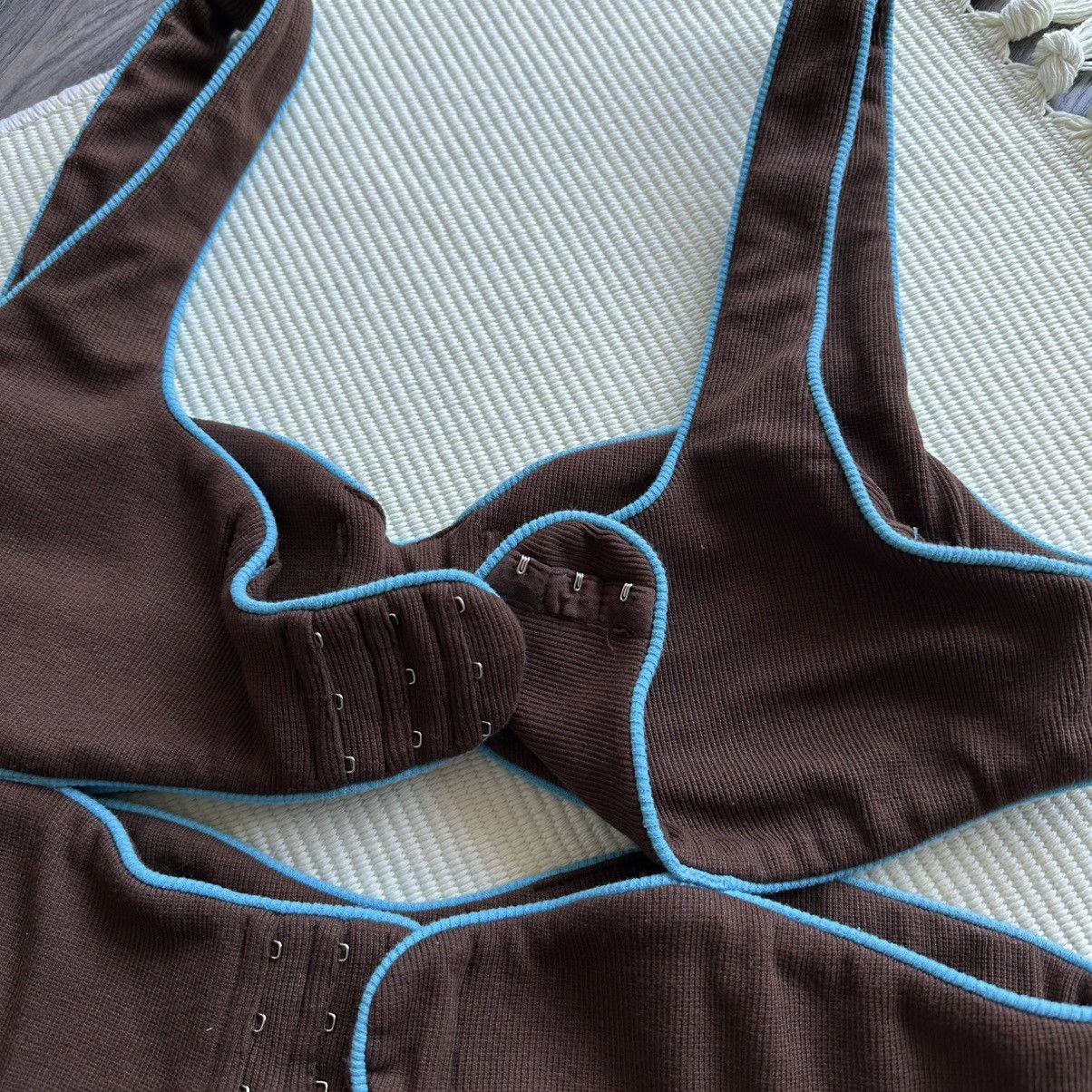 Tyler McGillivary Tyler McGillivary Brown Ribbed Ginny Tank Top Size XL / US 12-14 / IT 48-50 - 6 Thumbnail