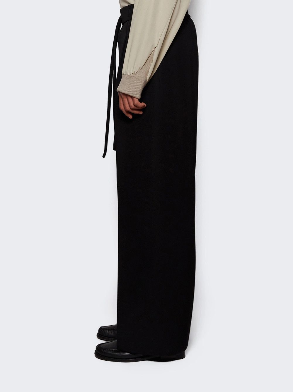 Fear of God o1mle0326 Drawstring Wide Leg Pants in Black Size US 32 / EU 48 - 3 Thumbnail