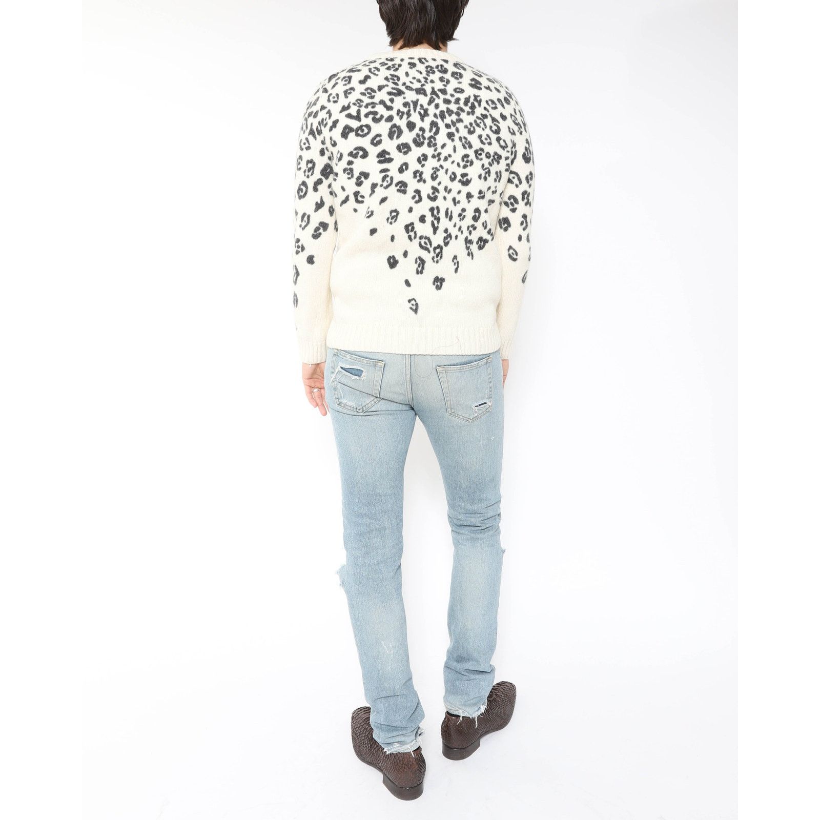 Saint Laurent Paris FW16 Leopard Intarsia Knit in Wool Size US L / EU 52-54 / 3 - 6 Thumbnail