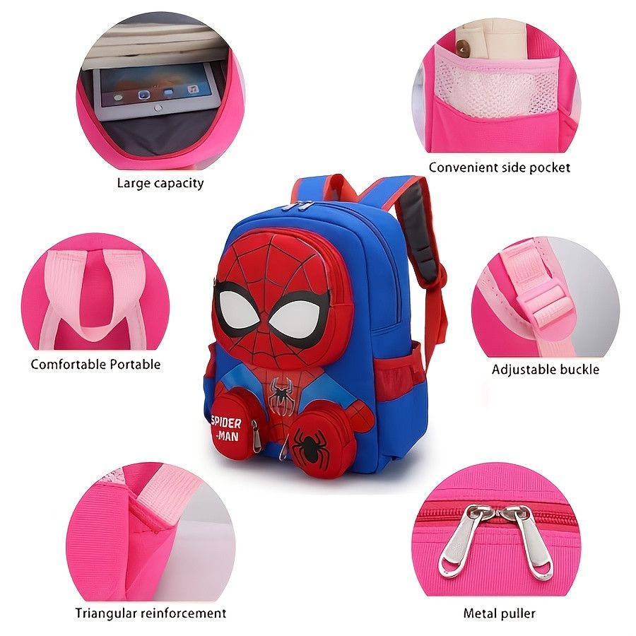 Disney Disney Spiderman school Backpack, Large Capacity for pupils Size ONE SIZE - 3 Thumbnail
