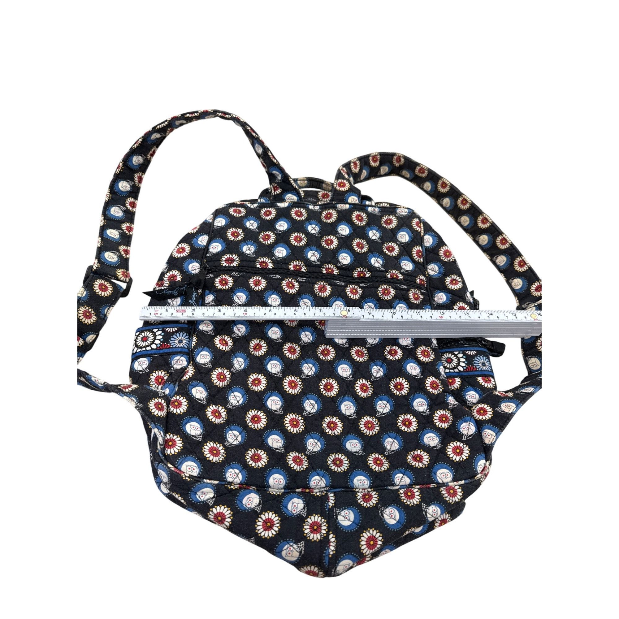 Vera Bradley Vera Bradley blue Owl & Floral Print Quilted Backpack 16" x Size ONE SIZE - 8 Thumbnail
