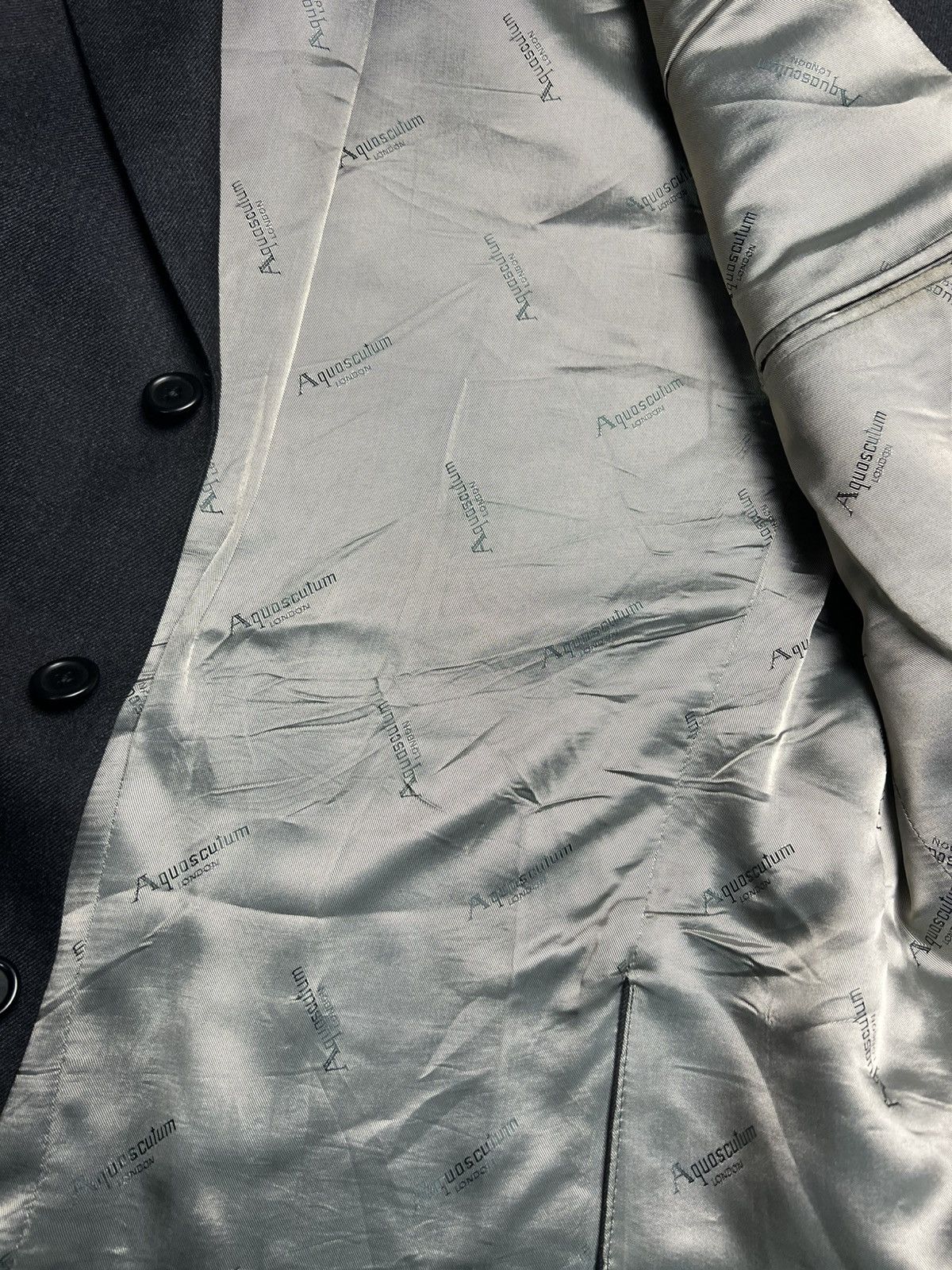Aquascutum Mens Aquascutum London Suit Blazer And Pants England Size 38 Size 34R - 5 Thumbnail