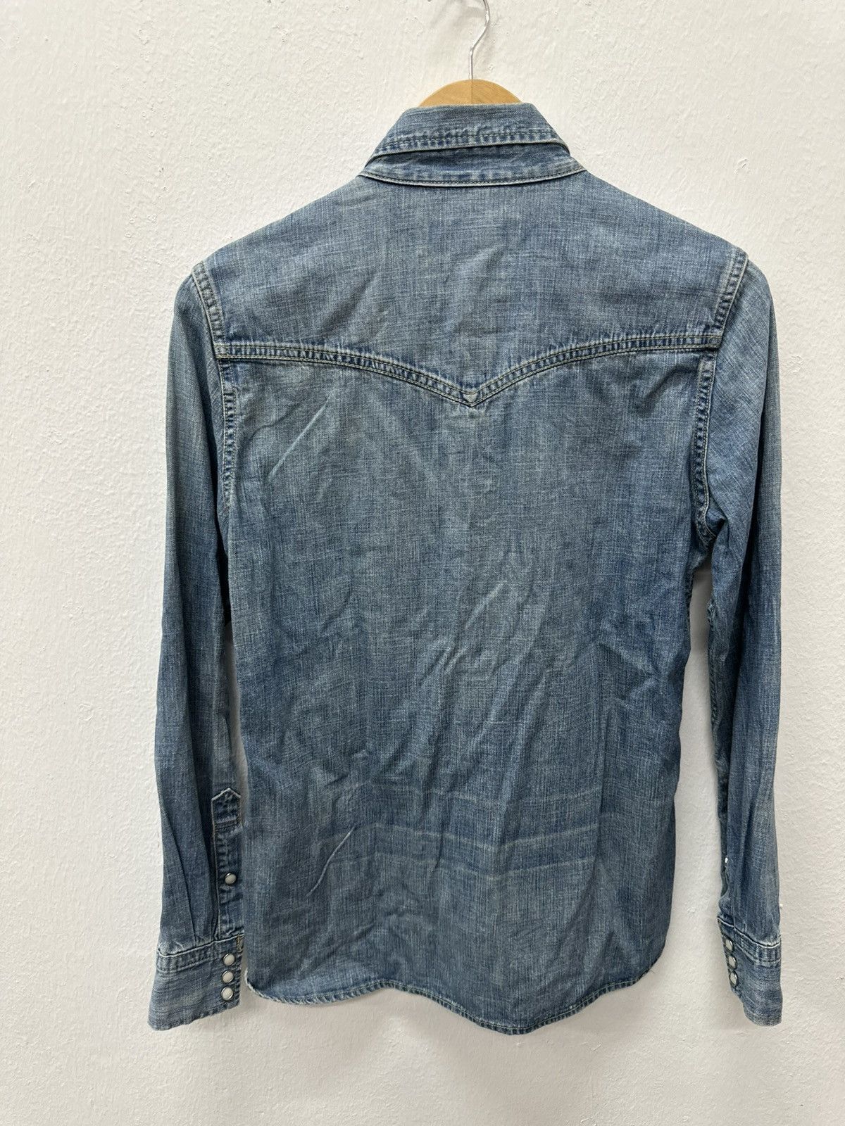 Remi Relief Remi Relief Japan Denim Chambray Snap Button Button Shirt Size US M / EU 48-50 / 2 - 3 Thumbnail