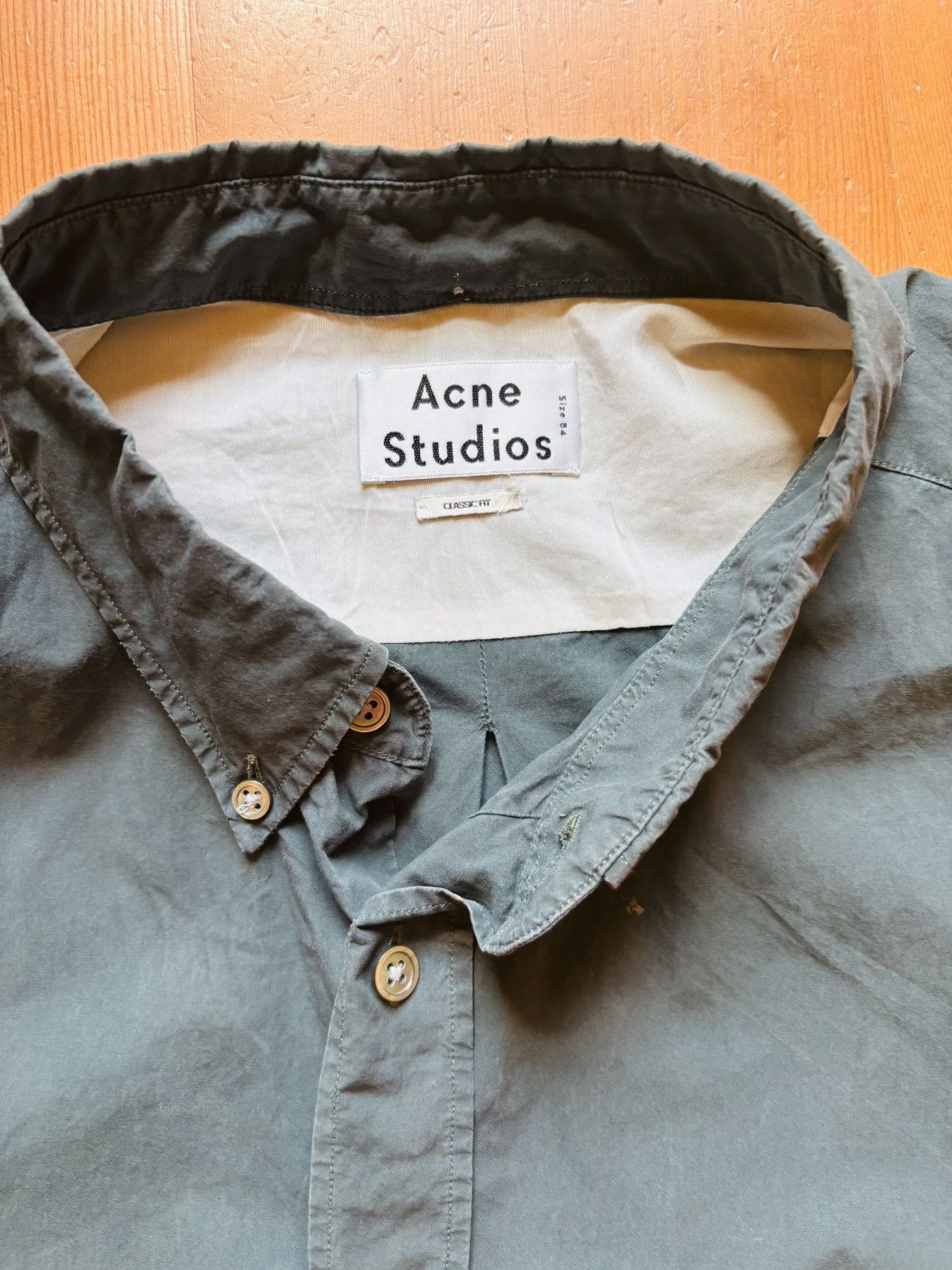 Acne Studios Acne Studios Classic Green Shirt Size US M / EU 48-50 / 2 - 3 Thumbnail
