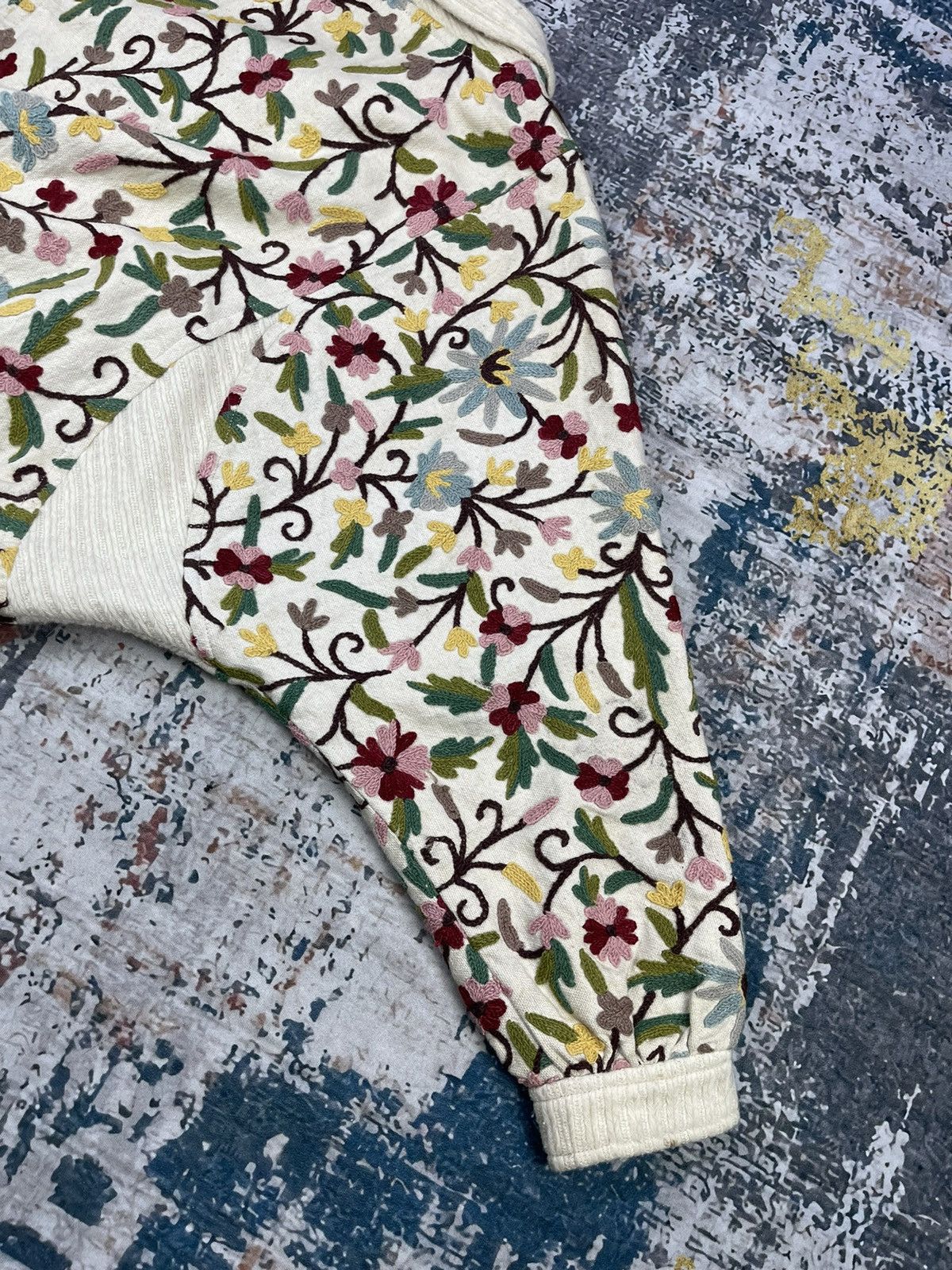 Japanese Brand Vintage Romina Embroidery Floral Tapestry Jackets Size M / US 6-8 / IT 42-44 - 7 Thumbnail