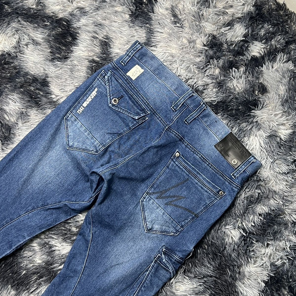 Japanese Brand Iz Frontier Denim Cargo Pants Size US 35 - 4 Thumbnail