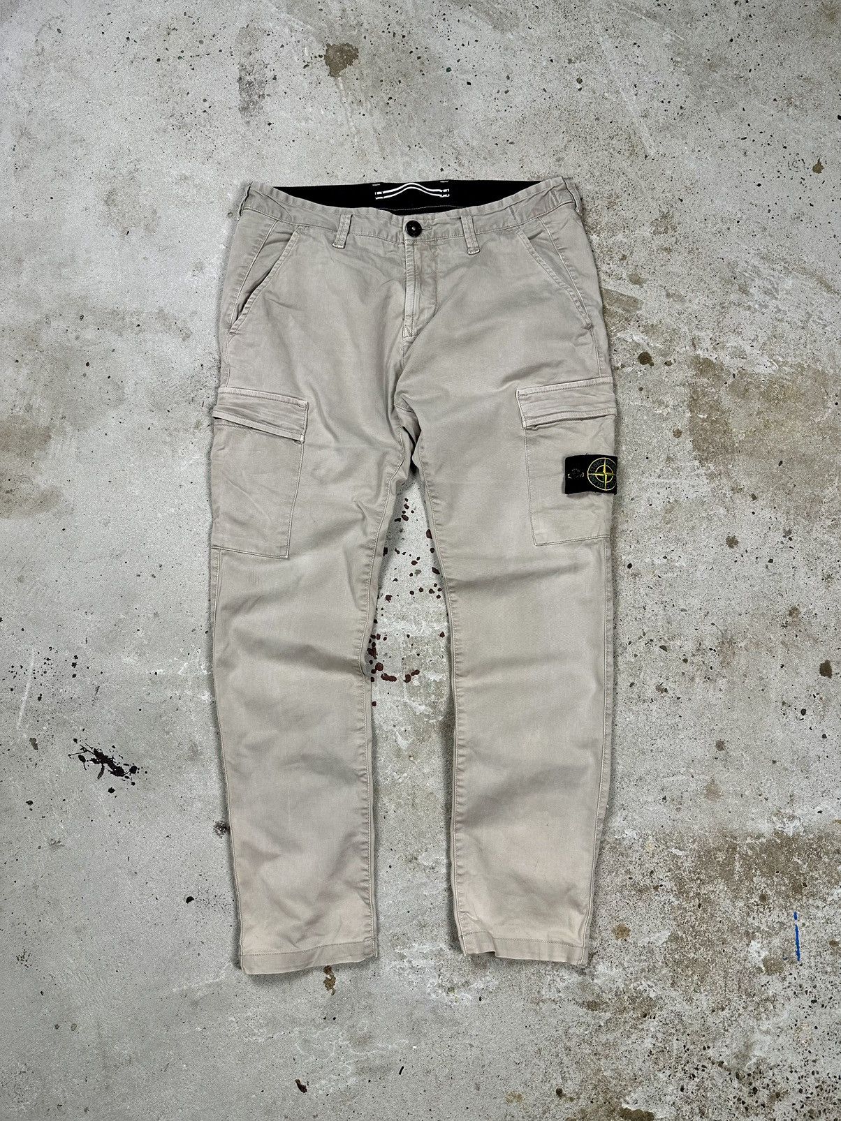 Massimo Osti × Stone Island Stone Island Beige Cargo Pants Type SK Size US 32 / EU 48 - 1 Thumbnail