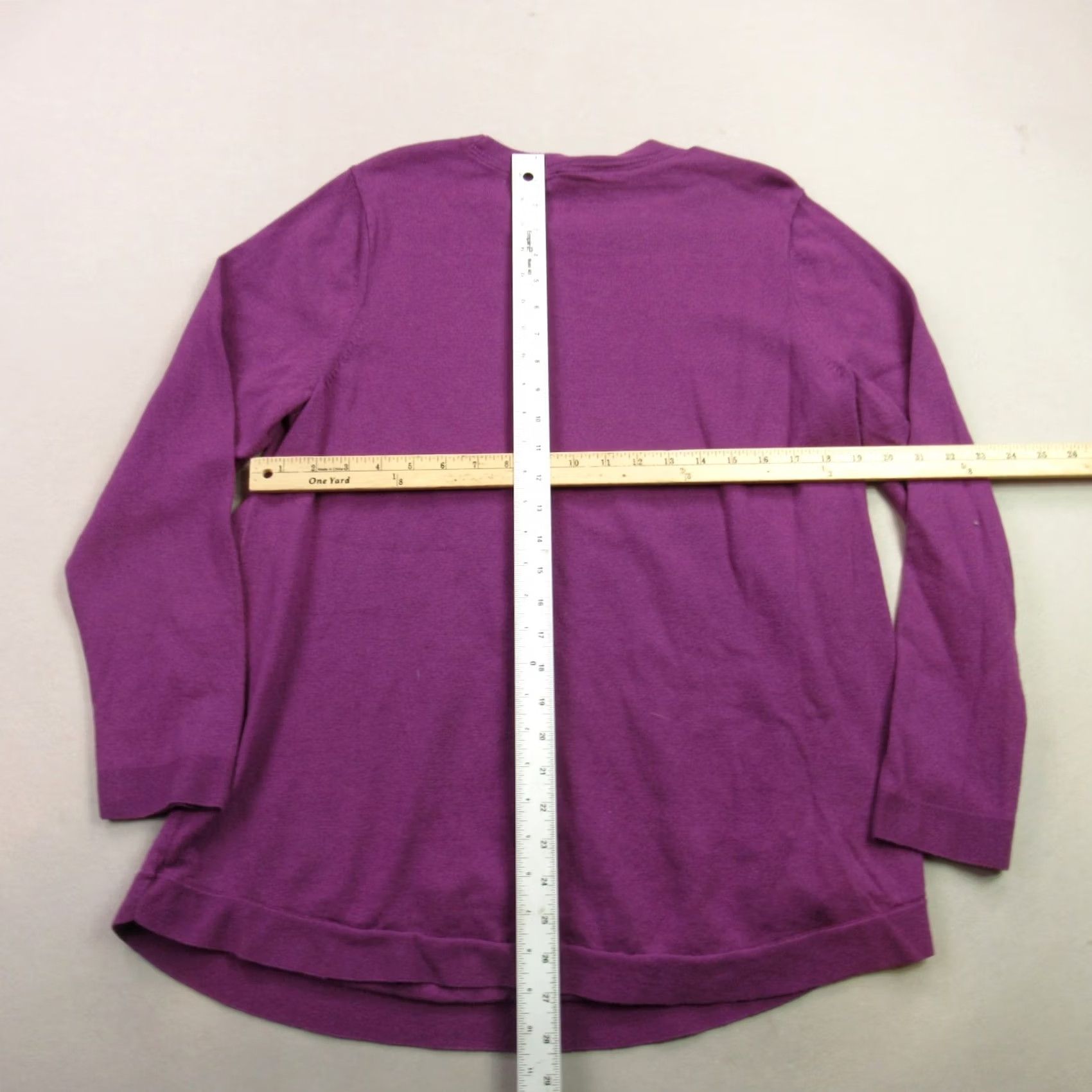 J. Jill J Jill Shirt Womens 1X Long Sleeve Crew Neck Lightweight Outdoors Purple Shirt Size XL / US 12-14 / IT 48-50 - 6 Thumbnail