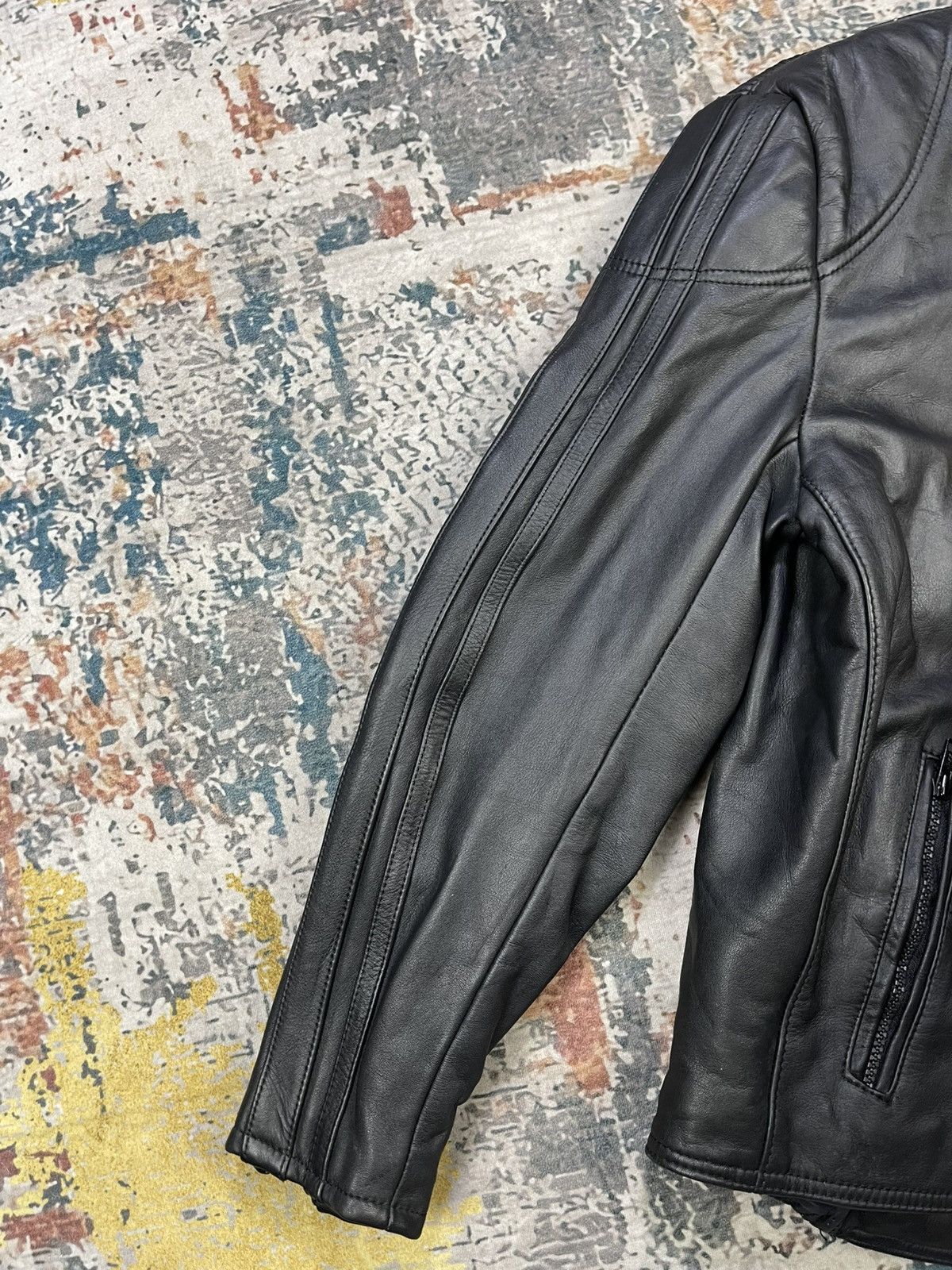 Harley Davidson Vtg Genuine Leather Padded Panel Motorcycle Jacket Size US M / EU 48-50 / 2 - 7 Thumbnail