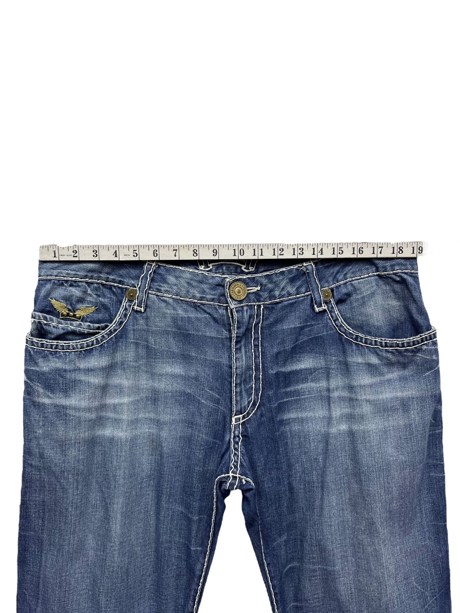 Robins Jeans 🔥ROBIN’S JEANS Gold Wings Embroidered Big Stitch Distressed Size US 38 / EU 54 - 15 Thumbnail
