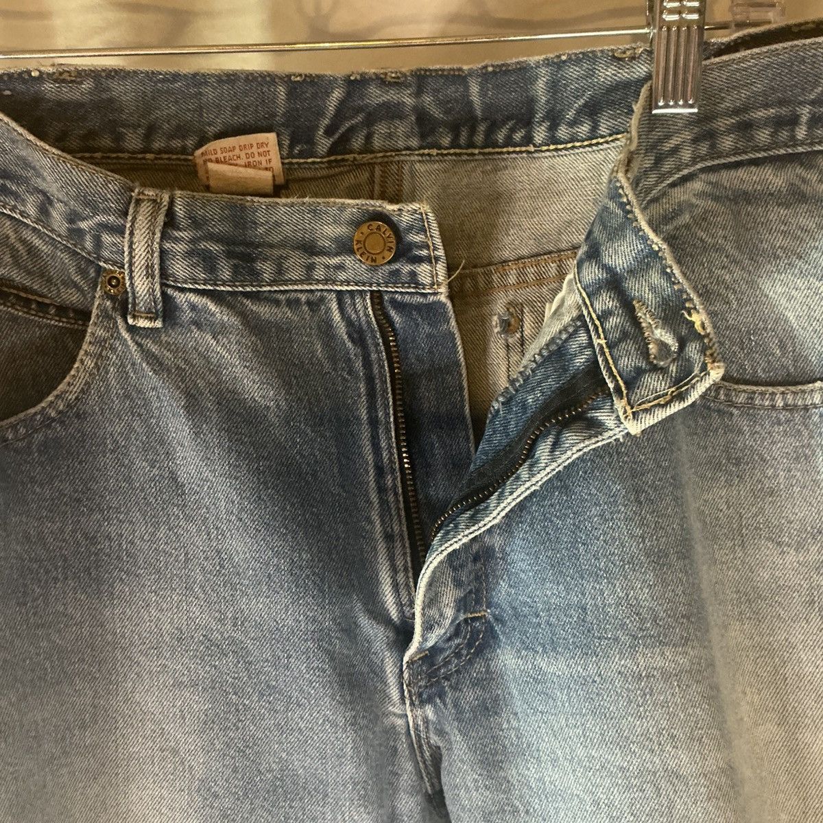 Calvin Klein Vintage Calvin Klein Jeans 38x28 USA Distress Straight Leg Size US 38 / EU 54 - 4 Thumbnail