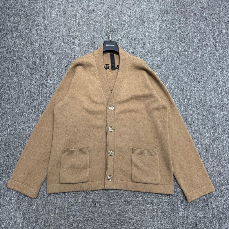 Chrome Hearts Chrome Hearts Parched cashmere cardigan sweater Size US L / EU 52-54 / 3 - 1 Thumbnail