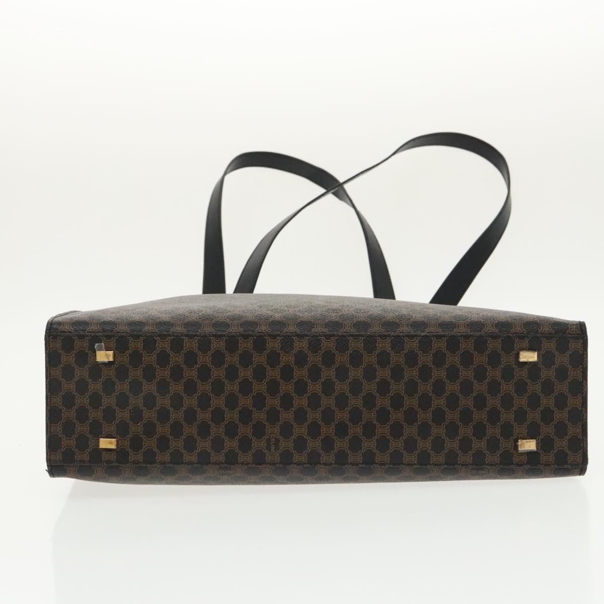 Celine CELINE Macadam Canvas Shoulder Bag Pvc Leather Black Gold Size ONE SIZE - 5 Thumbnail