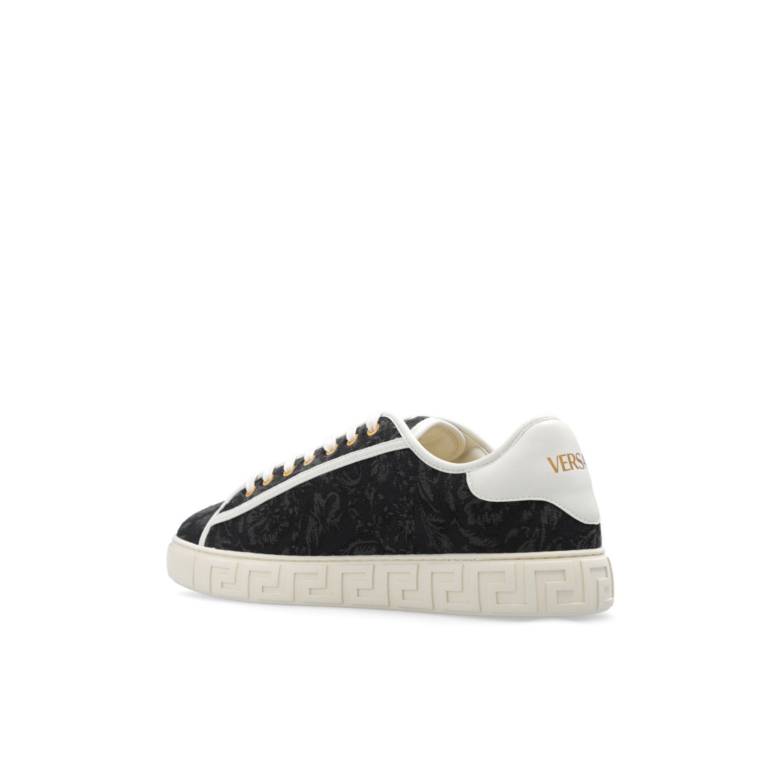 Versace VERSACE 'Barocco Greca' Black Sneakers New And Authentic (Me Size US 13 / EU 46 - 3 Thumbnail