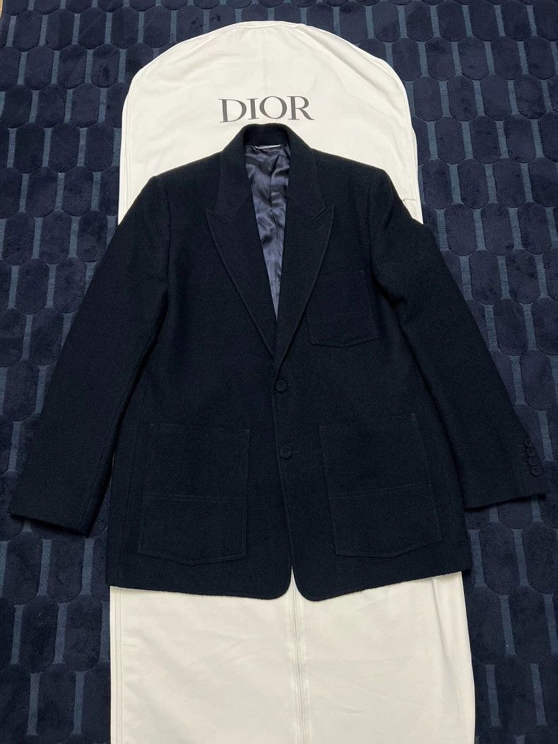Dior Dior 24 autumn and winter new dark blue tweed suit 2502-Nex Size 54R - 1 Thumbnail