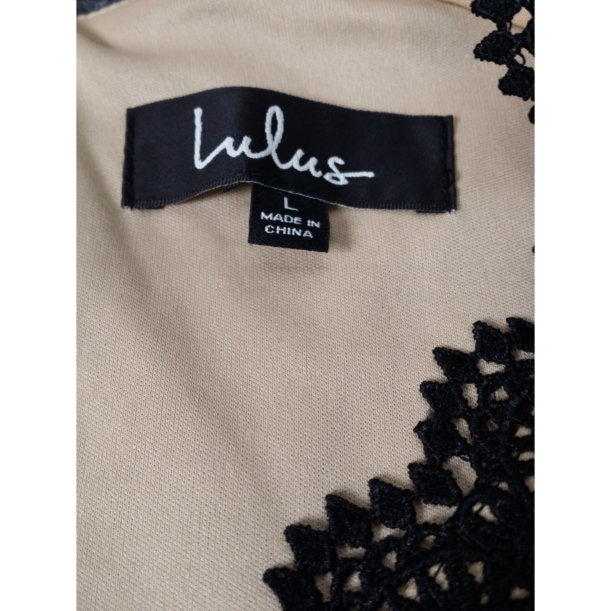 Lulus Lulus After The After Party Black and Nude Lace Bodycon Dres Size L / US 10 / IT 46 - 5 Thumbnail