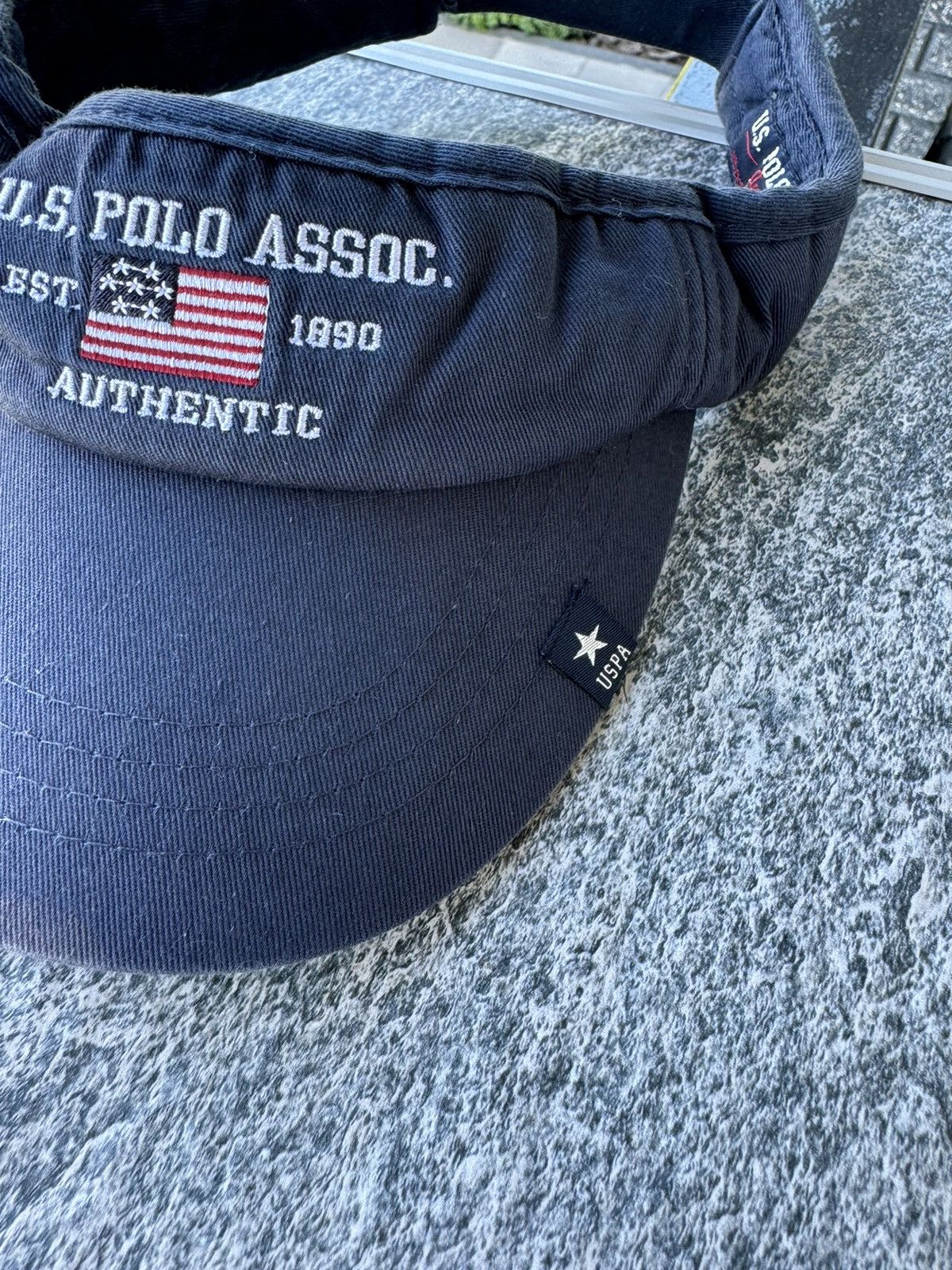 U.S. Polo Assn. × Vintage US Polo Assoc Visor Cap Vintage USA Size ONE SIZE - 10 Thumbnail