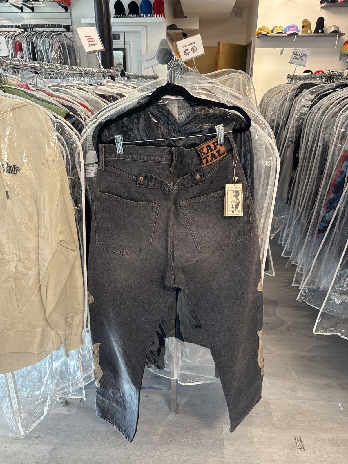 Kapital Kapital Bones Denim Jeans Black Size US 34 / EU 50 - 2 Thumbnail