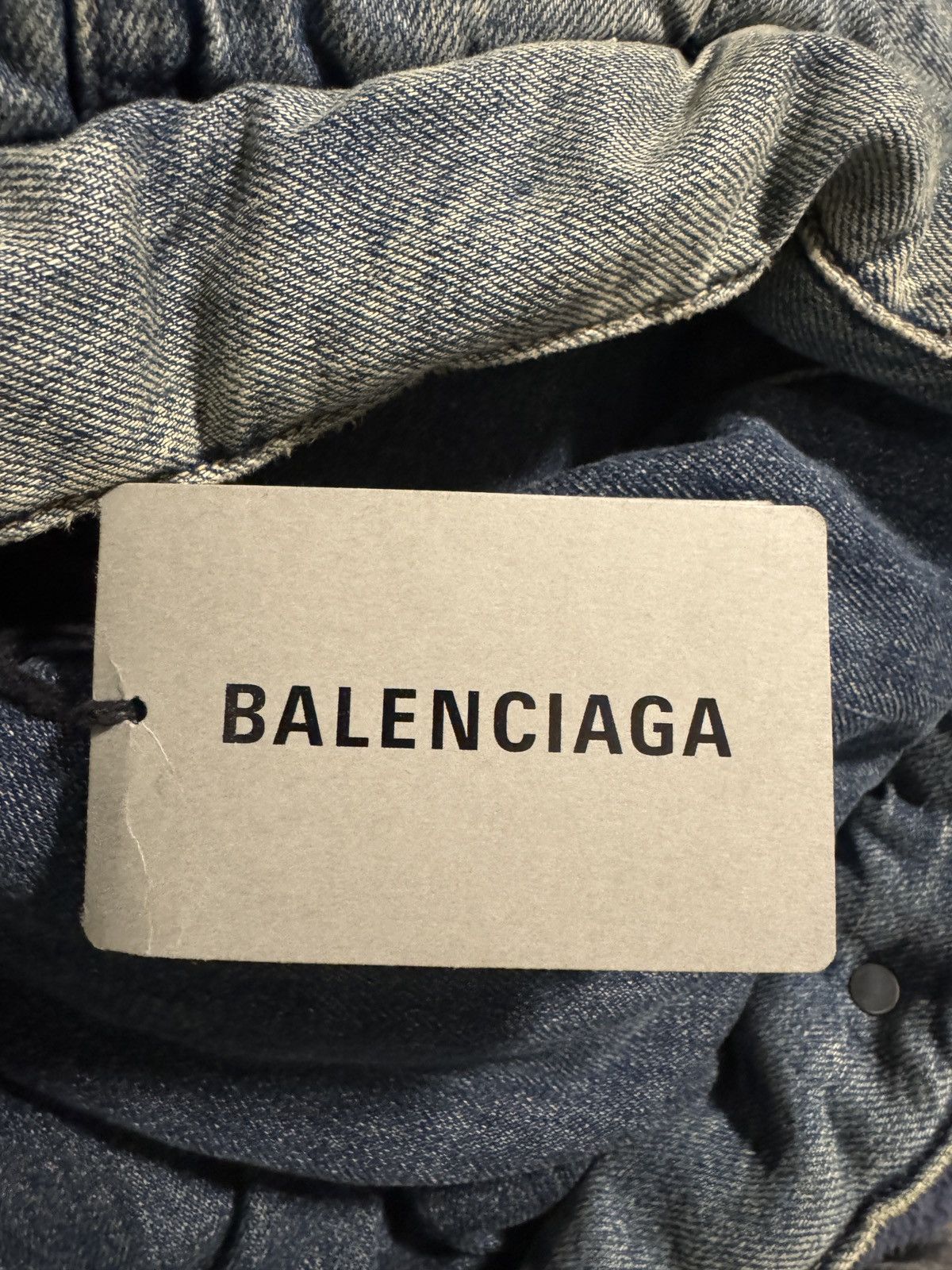 Balenciaga Balenciaga Padded Oversized Denim Jacket Size US S / EU 44-46 / 1 - 6 Thumbnail