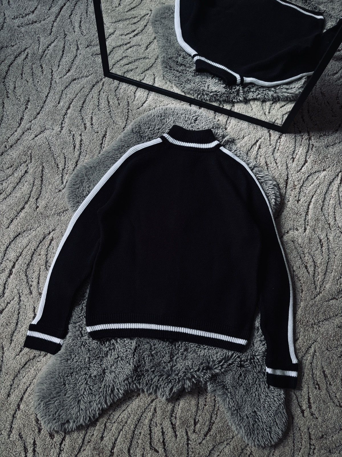 Diesel × Vintage Diesel vintage sweater 90s knit zip black sweatshirt Size US L / EU 52-54 / 3 - 2 Thumbnail