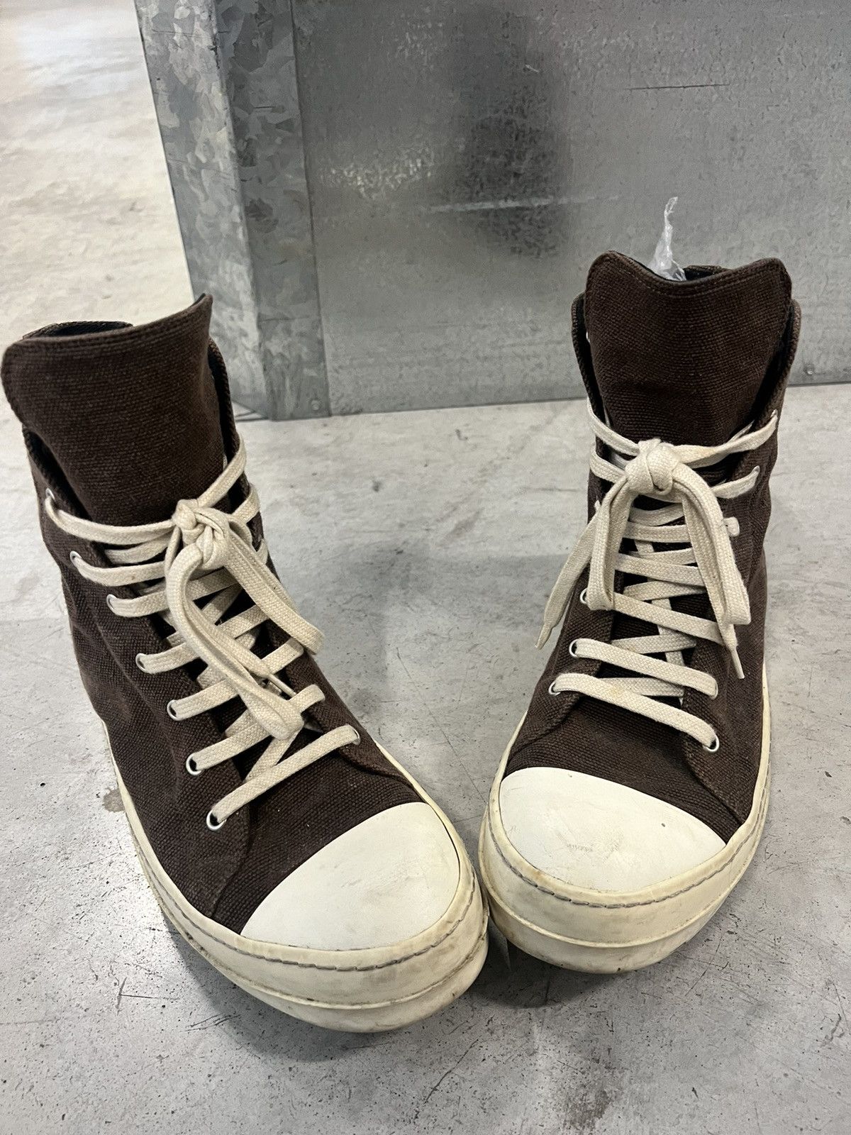 Rick Owens Drkshdw Hi top sneakers Ramones Size US 8.5 / EU 41-42 - 10 Thumbnail
