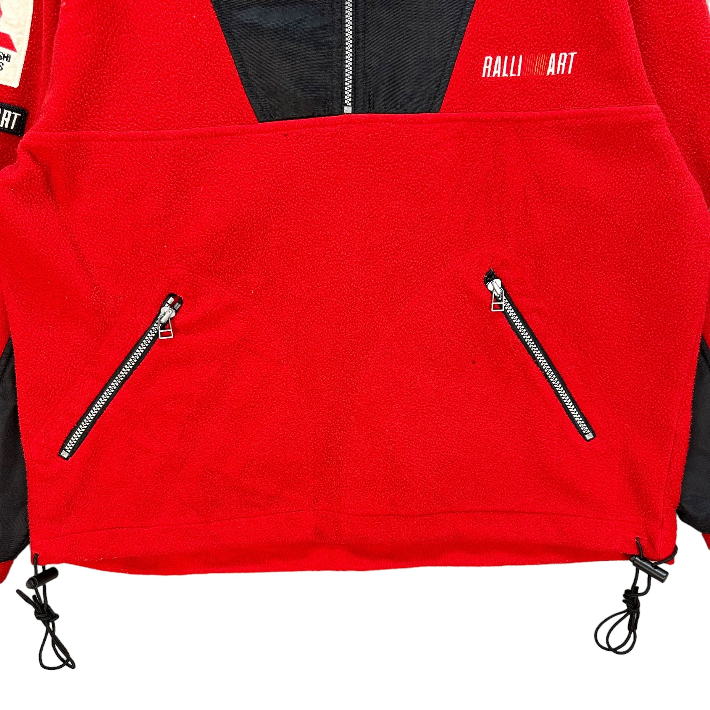 Japanese Brand MITSUBISHI RALLI ART Half Zip Pullover Fleece #A45-1039 Size US M / EU 48-50 / 2 - 4 Thumbnail
