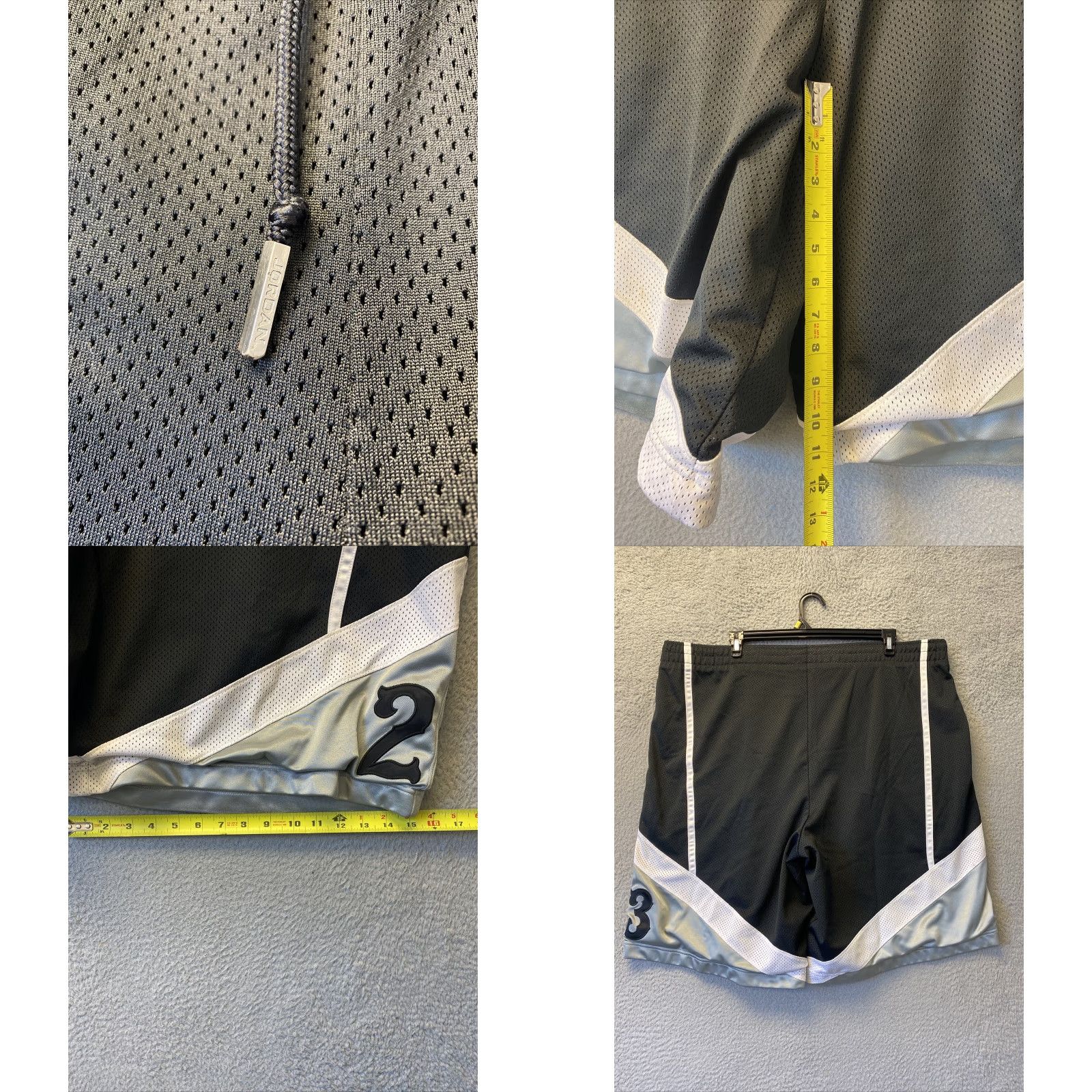 Nike Vintage Nike Basketball Shorts black gray USA Size XXL / 40-80 Size US 39 - 8 Thumbnail