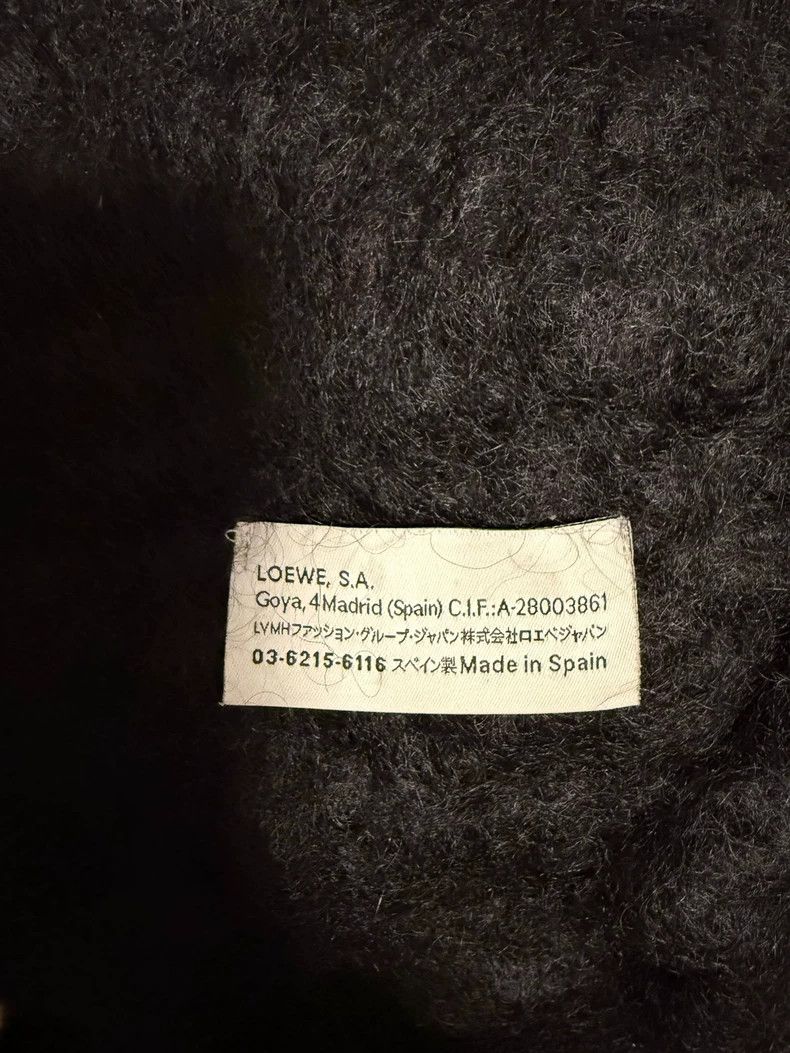Loewe LOEWE A black tassel scarf by Ma Haomao Size ONE SIZE - 3 Thumbnail