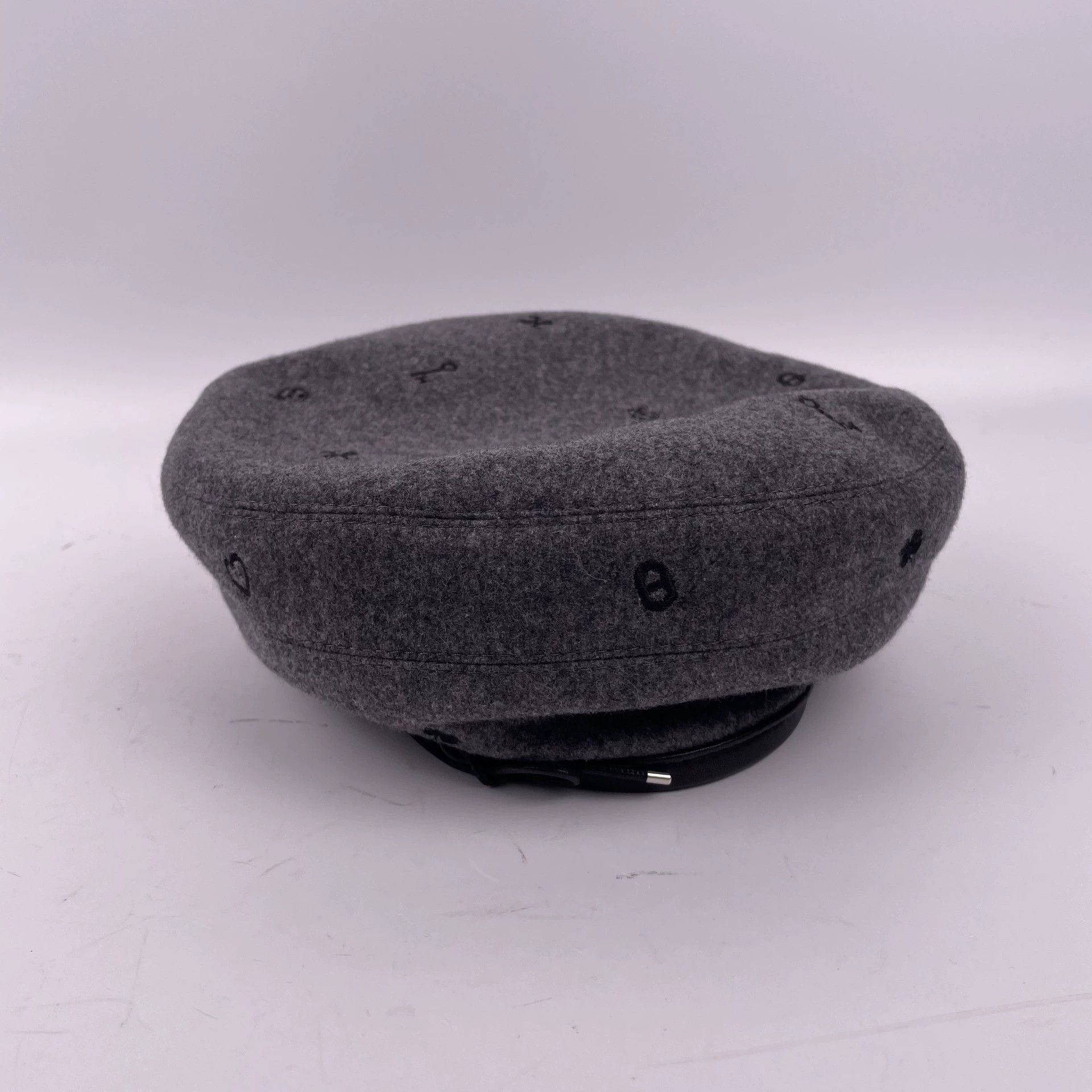 Hermes Hermes Wool Beret Gray 58 Size ONE SIZE - 1 Thumbnail