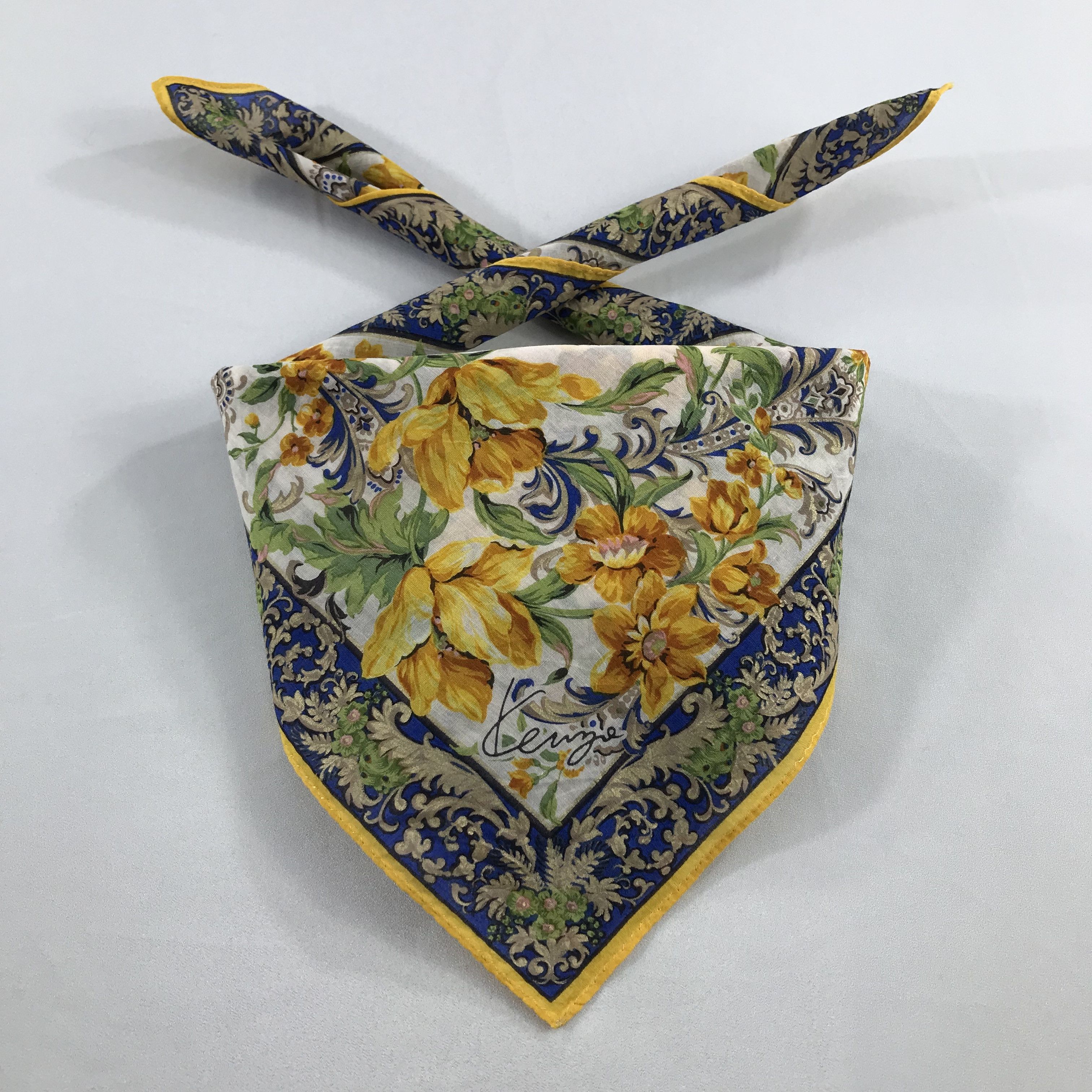 Kenzo × Vintage Kenzo Bandana / Handkerchief / Neckerchief - S2146 Size ONE SIZE - 3 Thumbnail