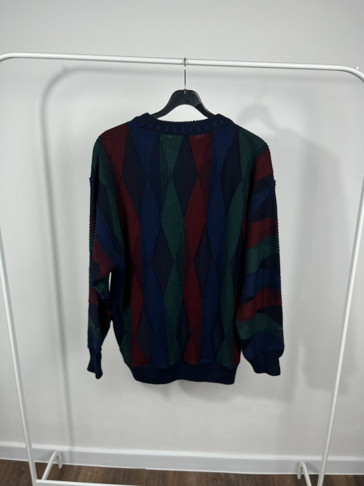 Other Vintage Italian Knit Sweater Geometric Pattern Size 54 Size US L / EU 52-54 / 3 - 10 Thumbnail